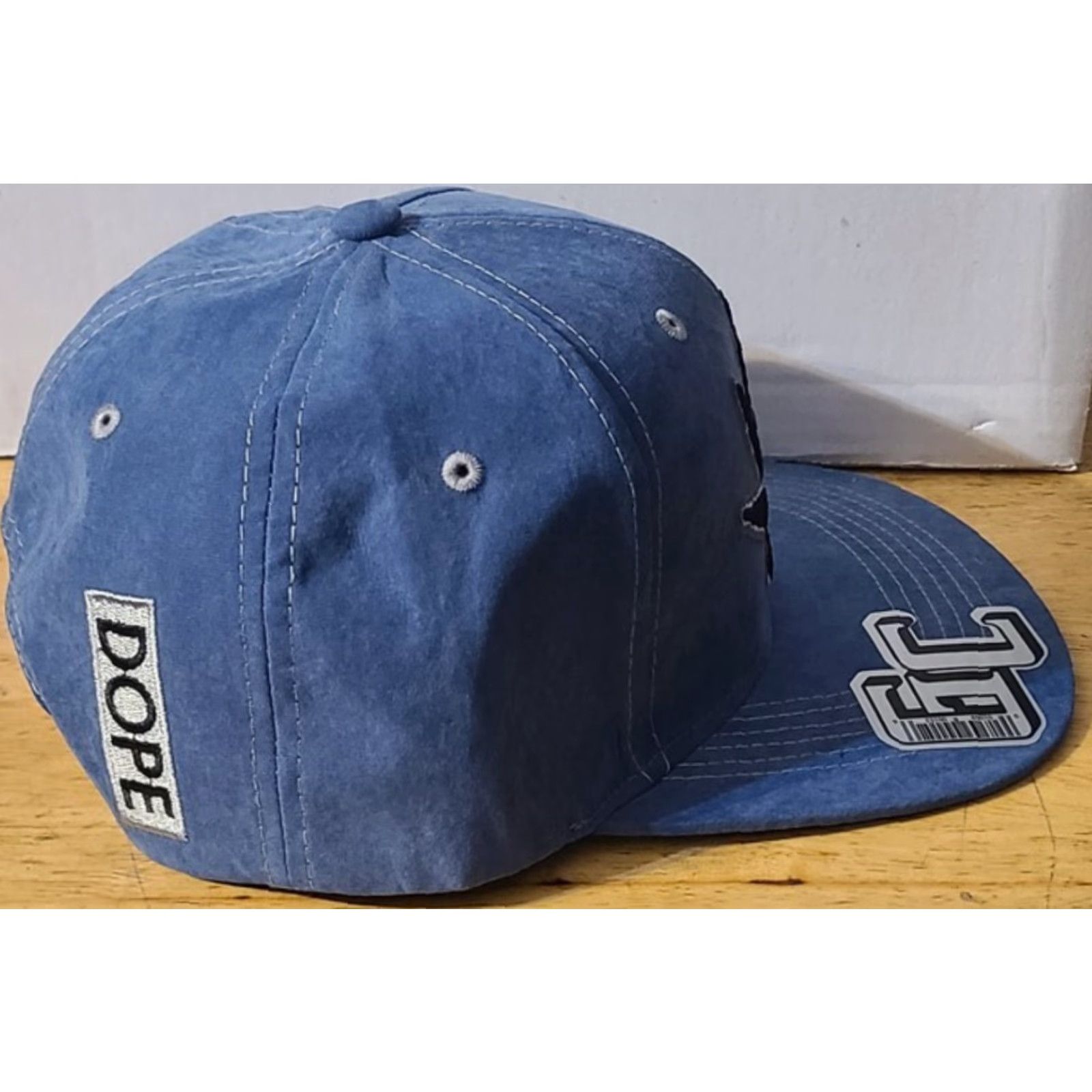 Vintage MARIJUANA LEAF DOPE CANNABIS WEED POT SNAPBACK BASEBALL CAP BLUE () Size ONE SIZE - 2 Thumbnail