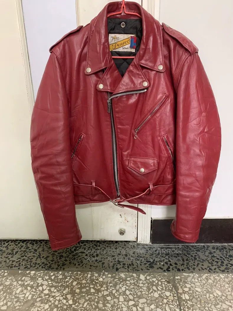 Schott Schott Leather coat Size US XXS / EU 40 - 1 Thumbnail
