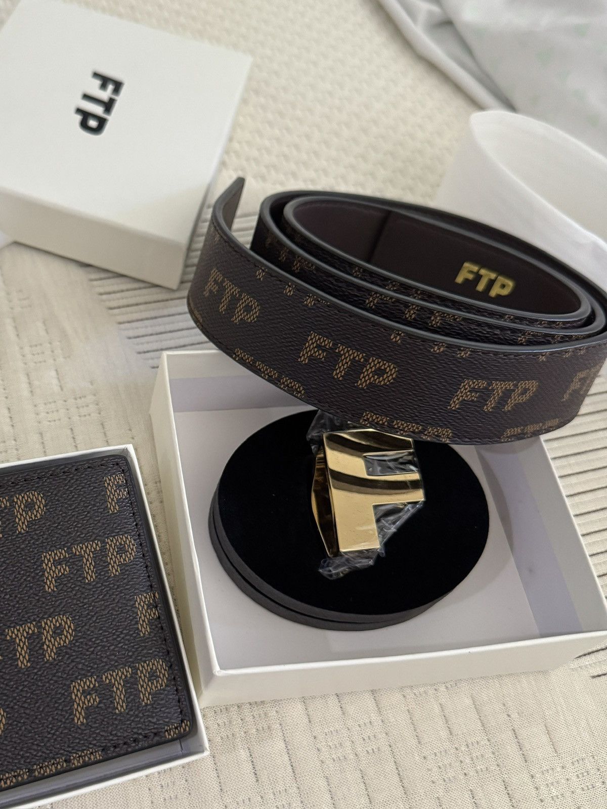 小物 FTP BELT REPETE BLACK FTP BELT REPETE BLACK