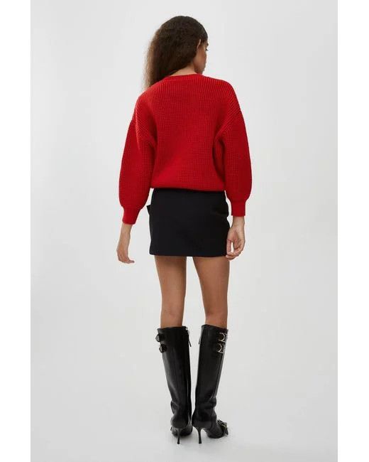 Givenchy o1srvl11e0725 4G Jacquard Sweater in Red Size XS / US 0-2 / IT 36-38 - 3 Thumbnail