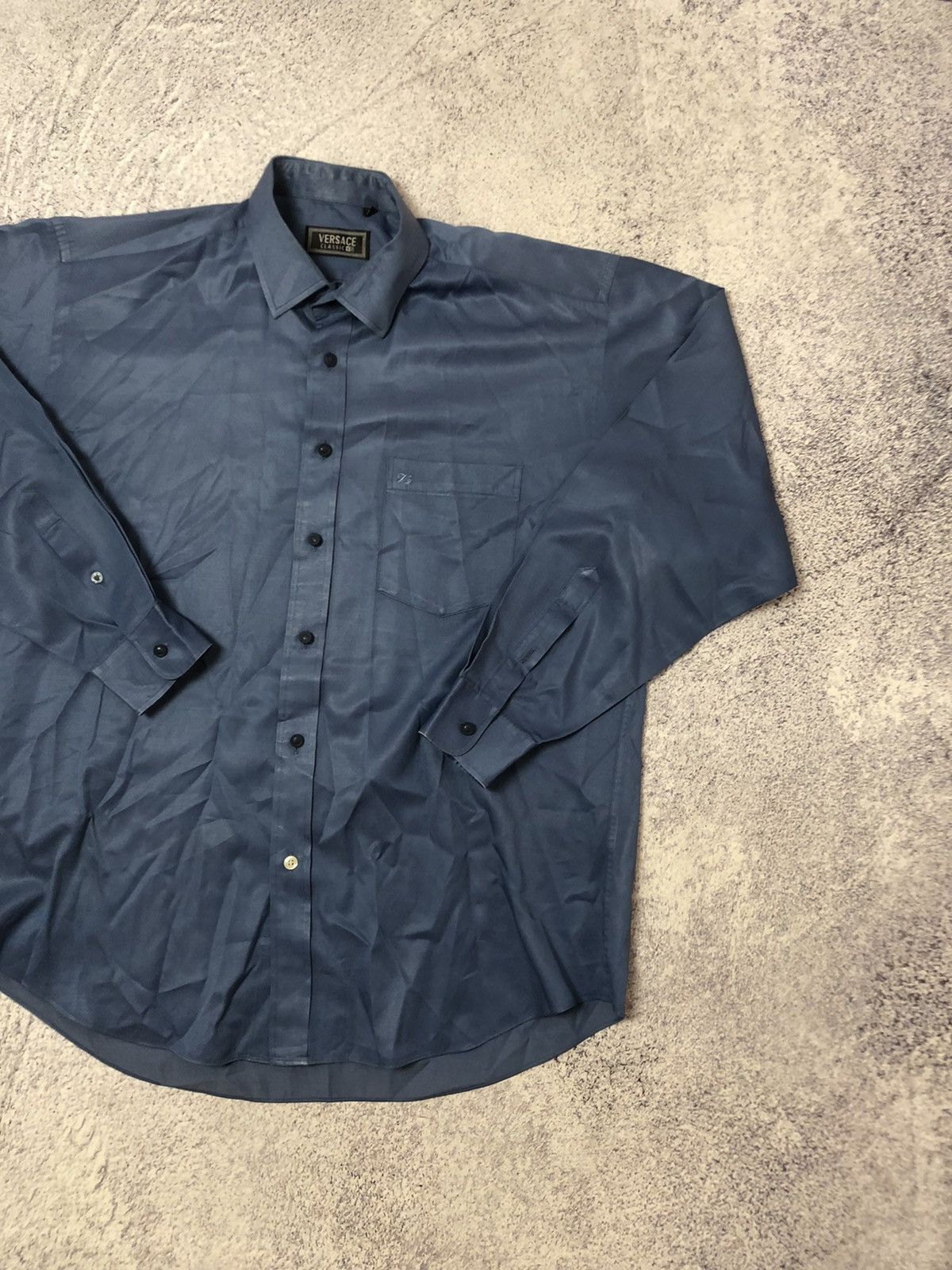 Vintage Vintage shirt Versace Classic nylon y2k Size US XL / EU 56 / 4 - 2 Thumbnail