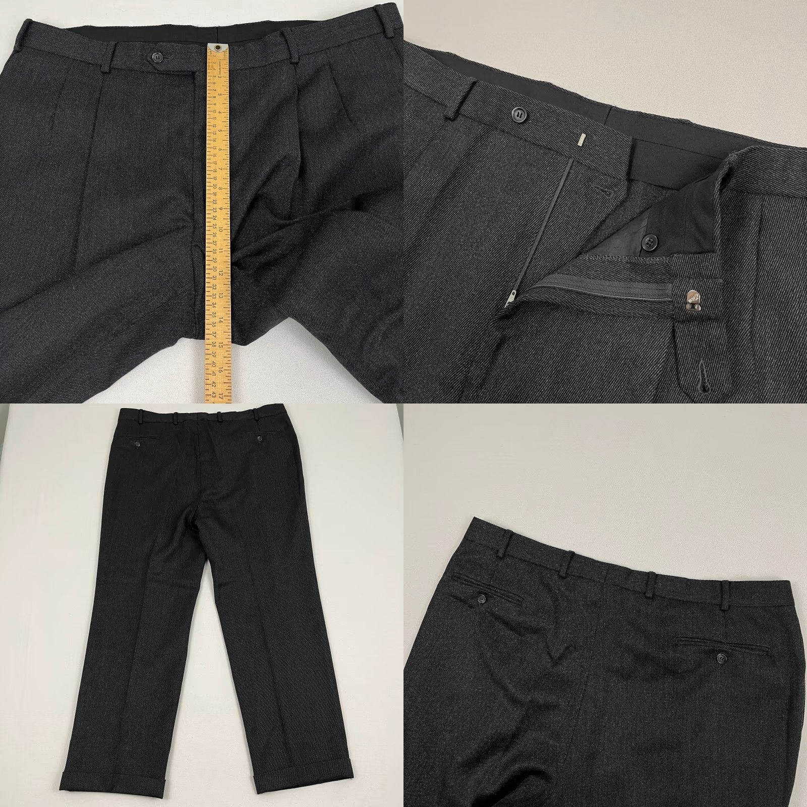 Brooks Brothers Brooks Brothers Pants Mens Regular 40x30.5 Wool Pleated Trousers Gray Slacks Canada Dress Pants Size US 40 / EU 56 - 8 Thumbnail