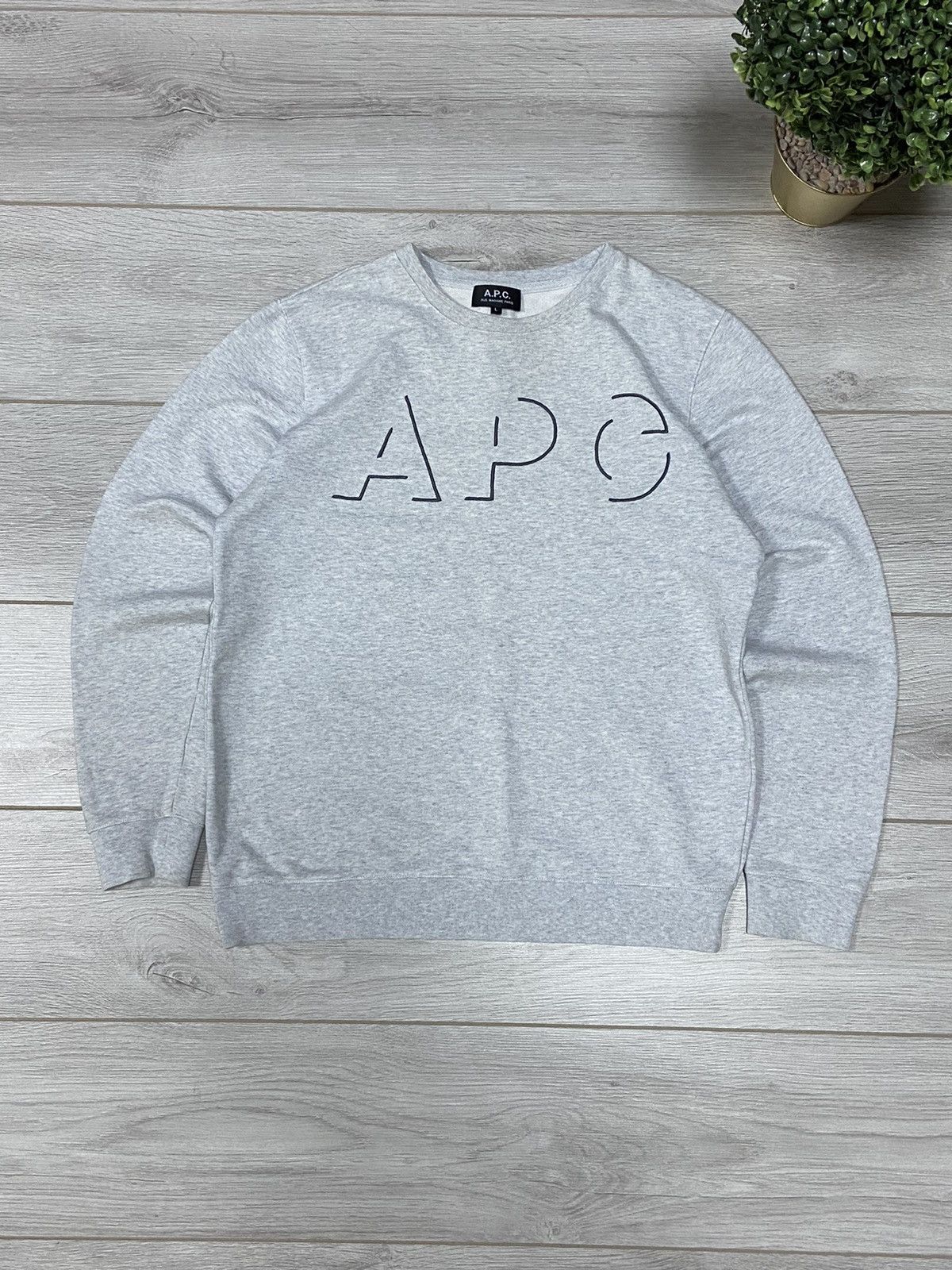 A.P.C. A.P.C. big 3D logo sweatshirt Size US L / EU 52-54 / 3 - 2 Thumbnail