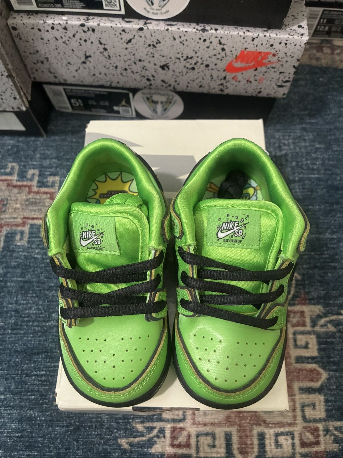 Nike SB Nike SB Dunk Low Powerpuff Girl Buttercup SKU FZ8831-300 Size US 6 / EU 39 - 5 Thumbnail