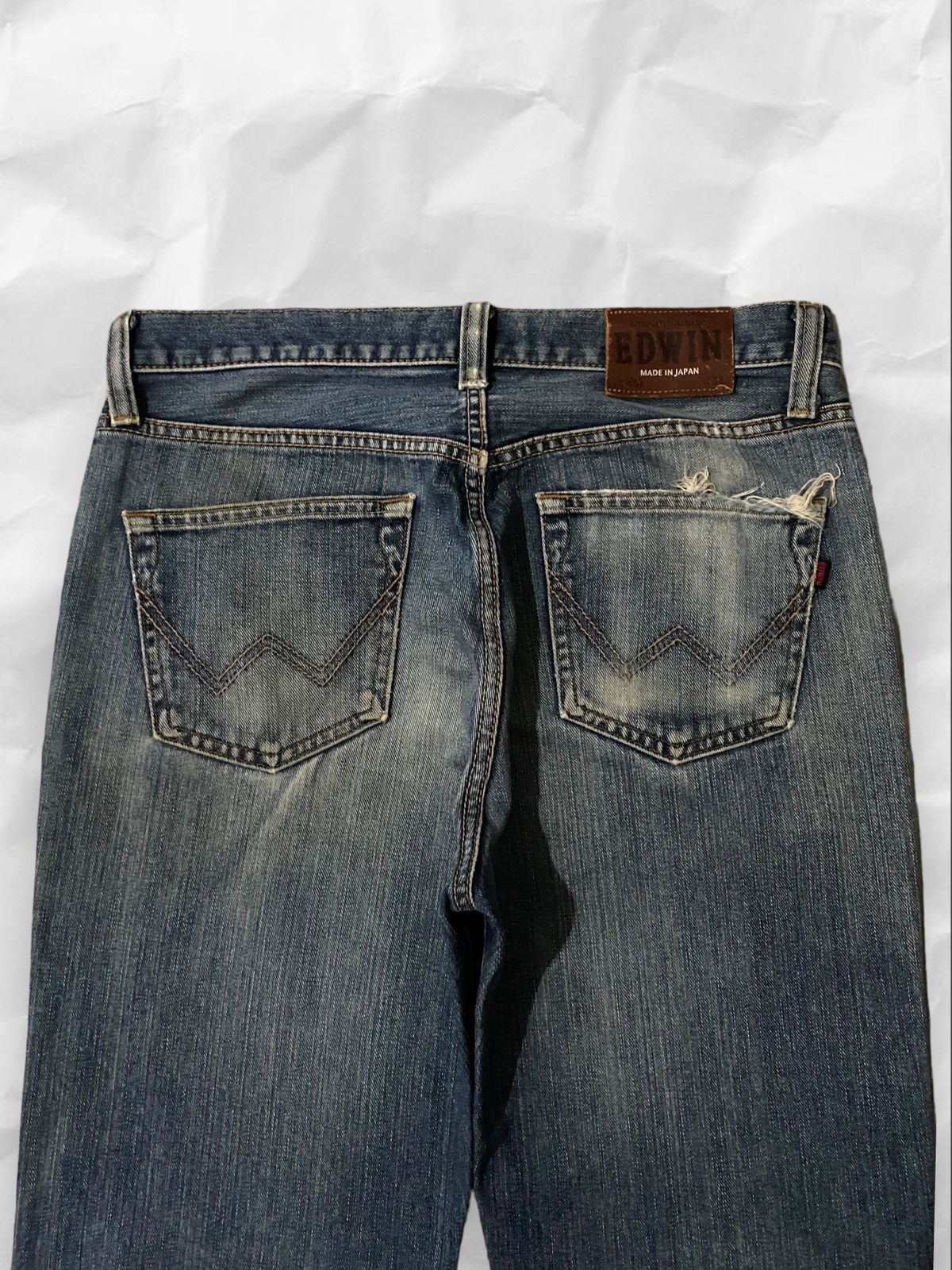 Edwin × Japanese Brand × Vintage Vintage Edwin Japan Rust Faded Boyfriend Jeans Denim Size US 34 / EU 50 - 2 Thumbnail