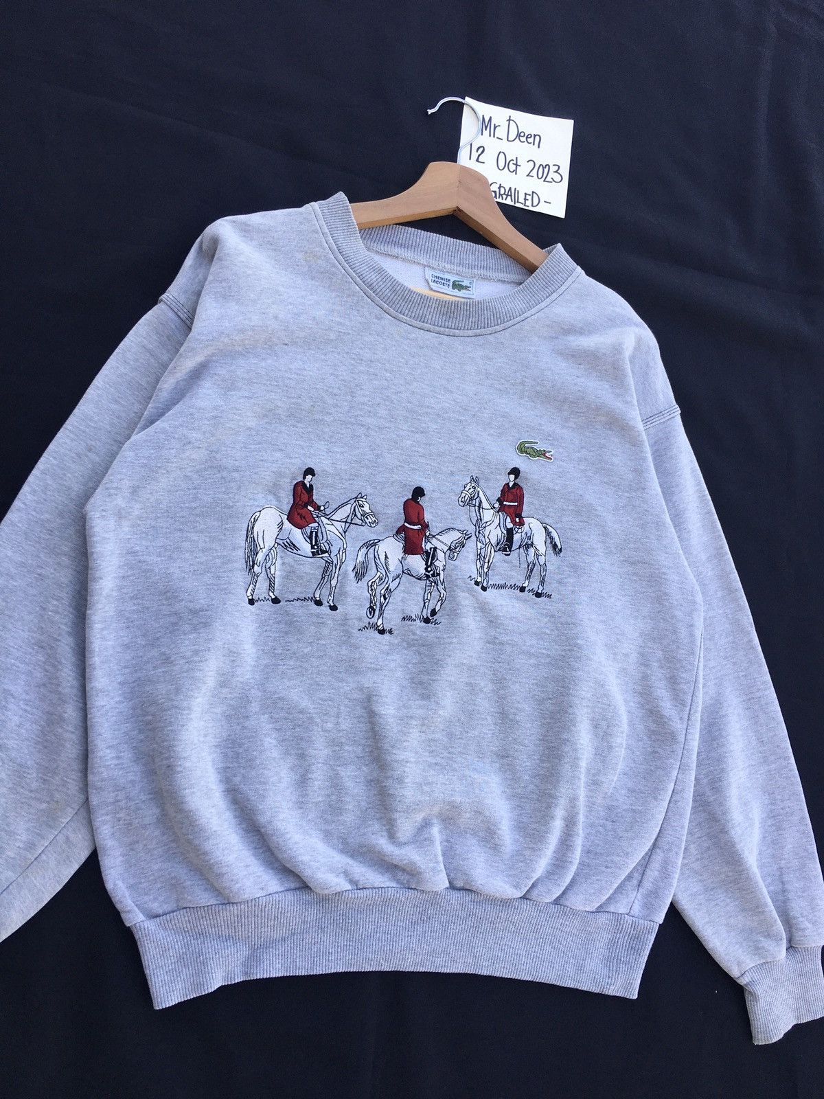 Lacoste Rare Vintage Lacoste Sweater Size US L / EU 52-54 / 3 - 3 Thumbnail
