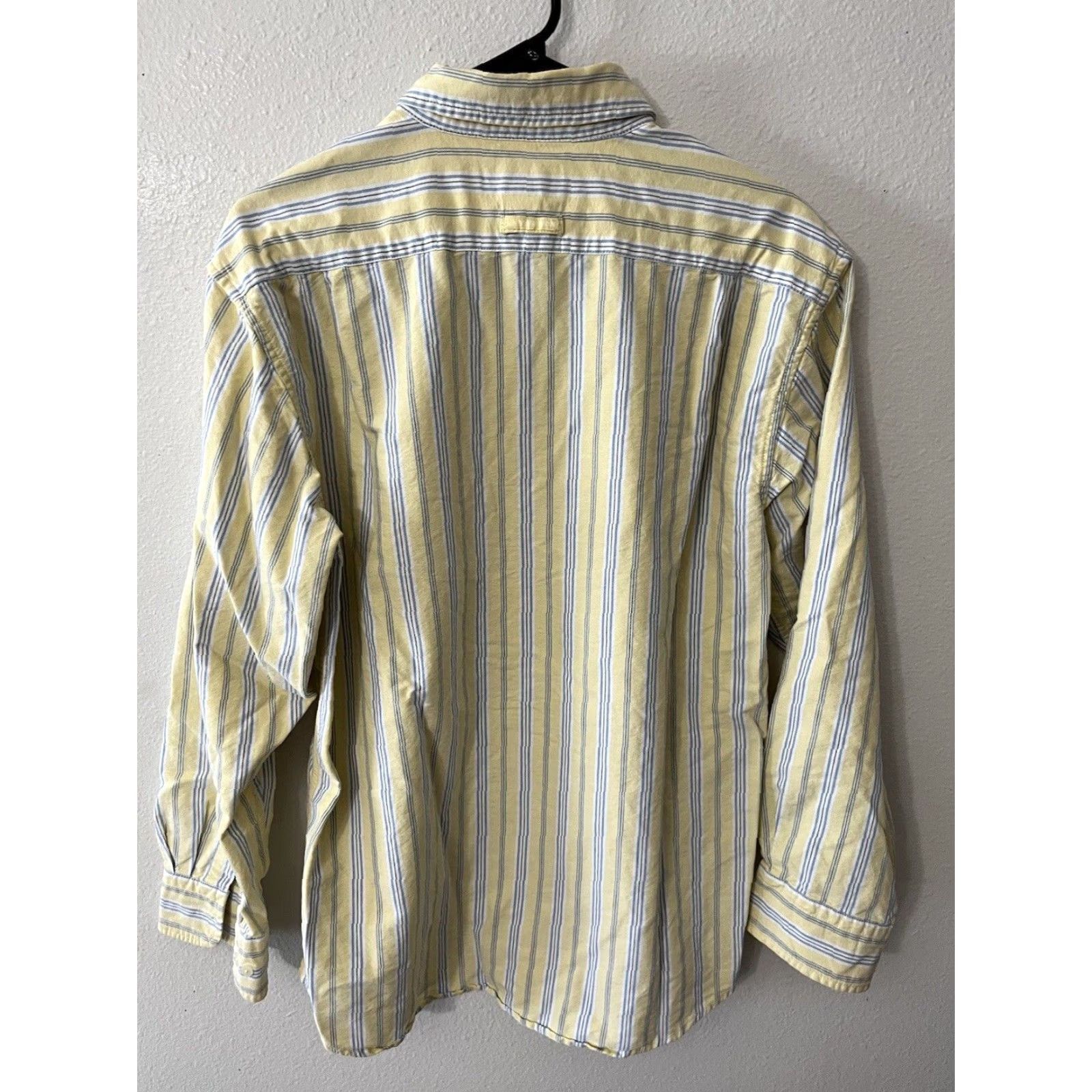 Vintage US Polo Assn. Button Down Shirt Men Medium Yellow Striped Classic Casual Long Sleeve Size US M / EU 48-50 / 2 - 3 Thumbnail