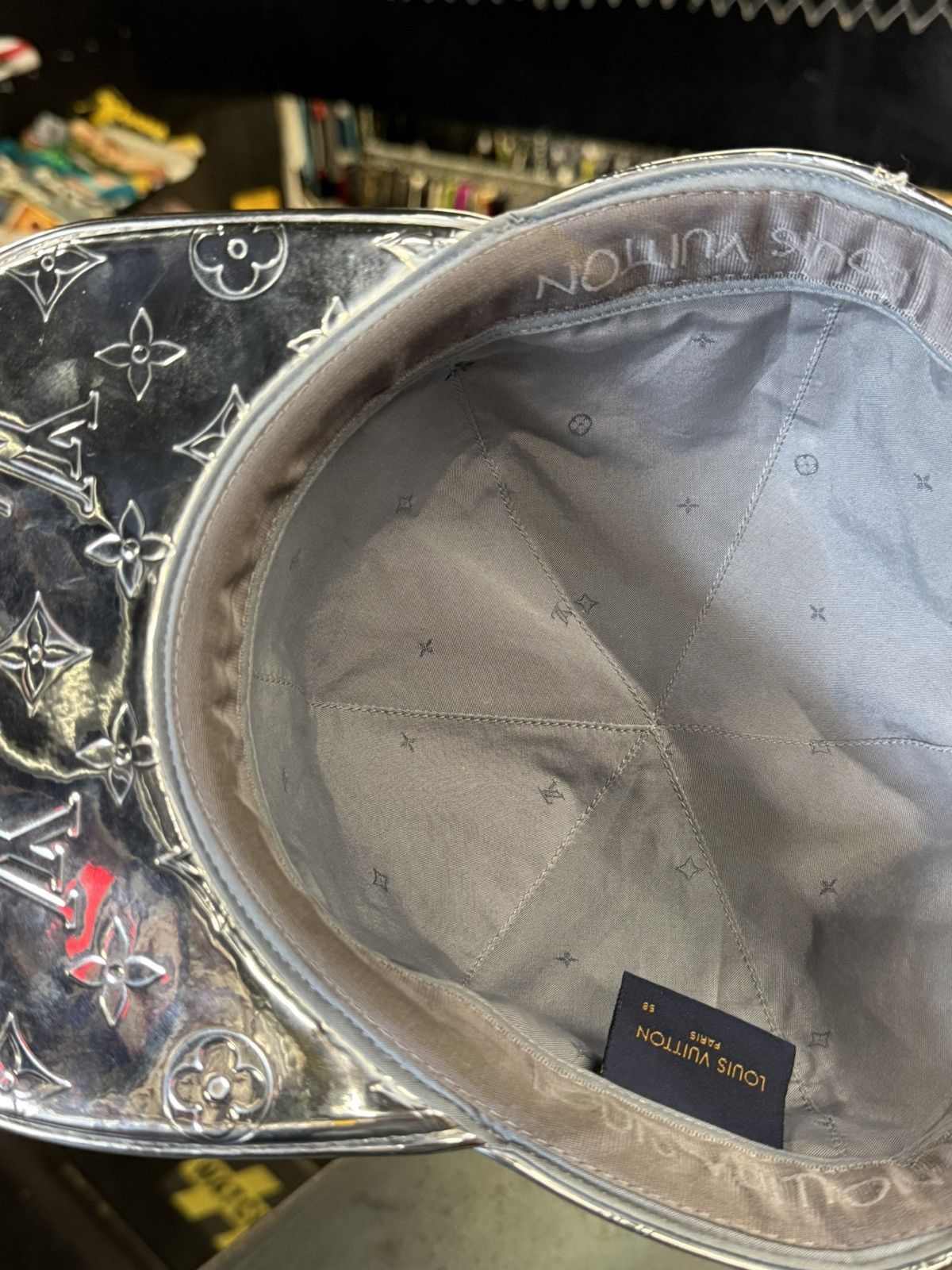 Louis Vuitton LV Cap Silver Mirror Monogram Hat Size ONE SIZE - 7 Thumbnail