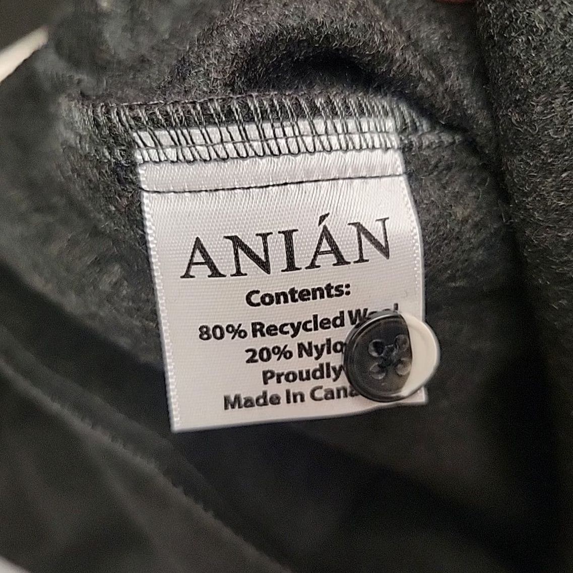 Olive VINTAGE Anian Shirt Womens 2XL Olive Wool Melton Made in Canada Button-Up Long Sleeve Size XXL / US 16-18 / IT 52-54 - 7 Thumbnail