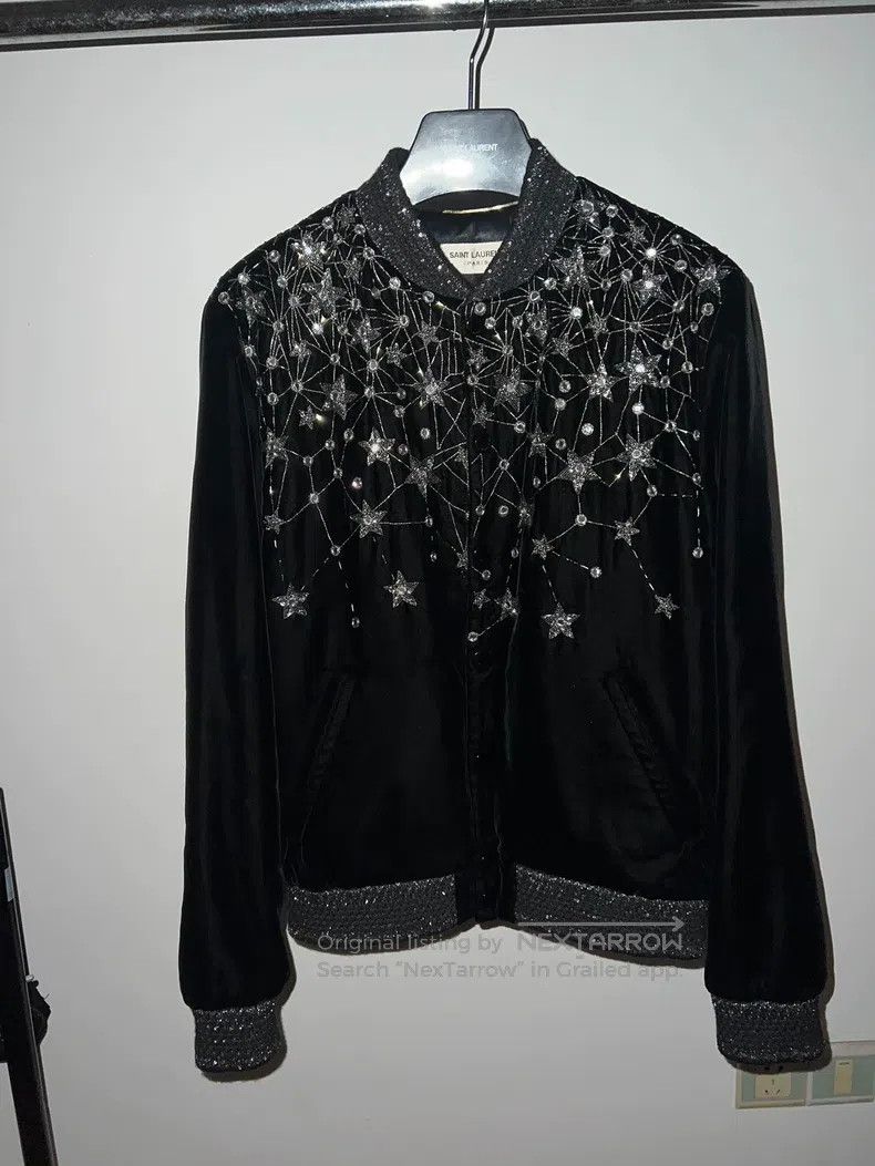 Saint Laurent Paris Saint Laurent Paris Studded Jacket with Full of Stars Size XS / US 0-2 / IT 36-38 - 2 Thumbnail