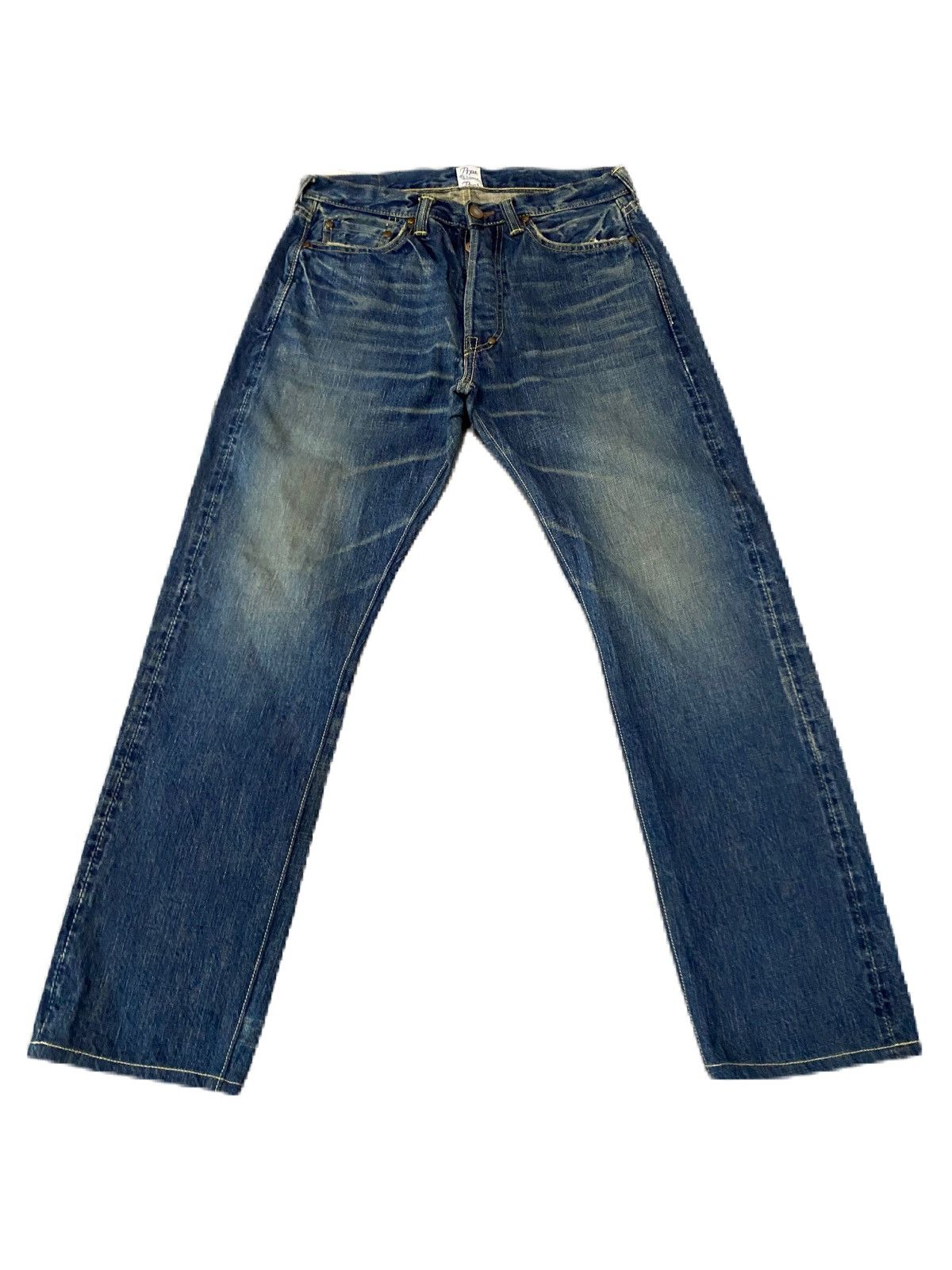 Japanese Brand × Prps PRPS SELVEDGE DISTRESS DENIM STRAIGHT TYPE Size US 32 / EU 48 - 2 Thumbnail