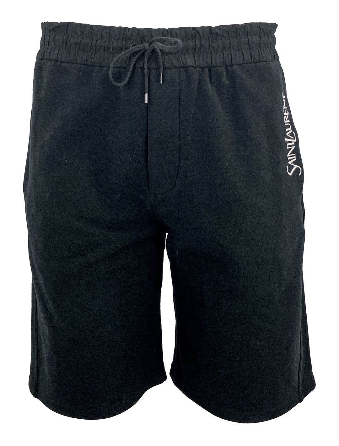 image of Saint Laurent Paris NWT Saint Laurent Logo Shorts in Black, Men's (Size 40)