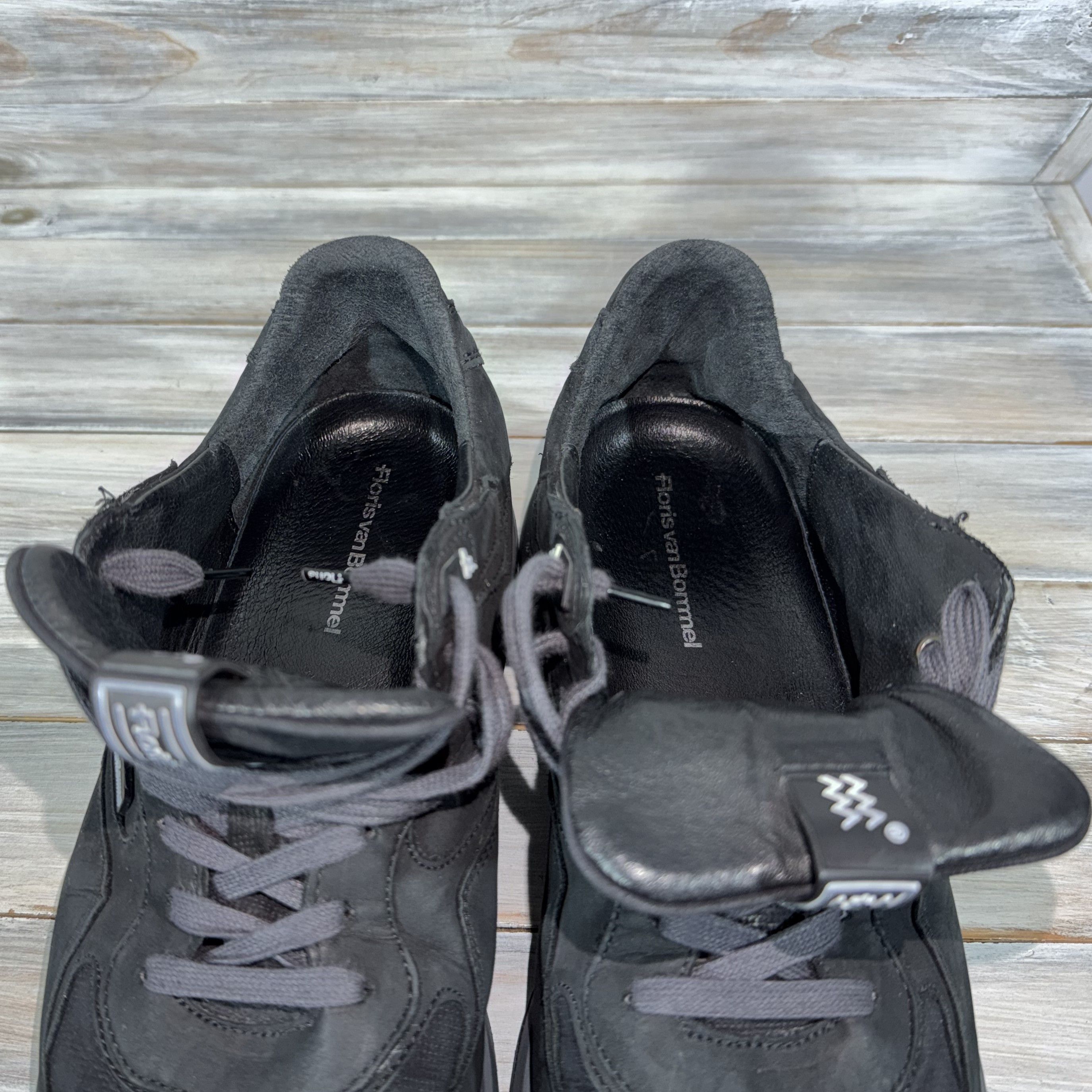 Floris van Bommel FLORIS VAN BOMMEL Noppi Black Leather Sneakers Luxury Size US 10.5 / EU 43-44 - 9 Thumbnail