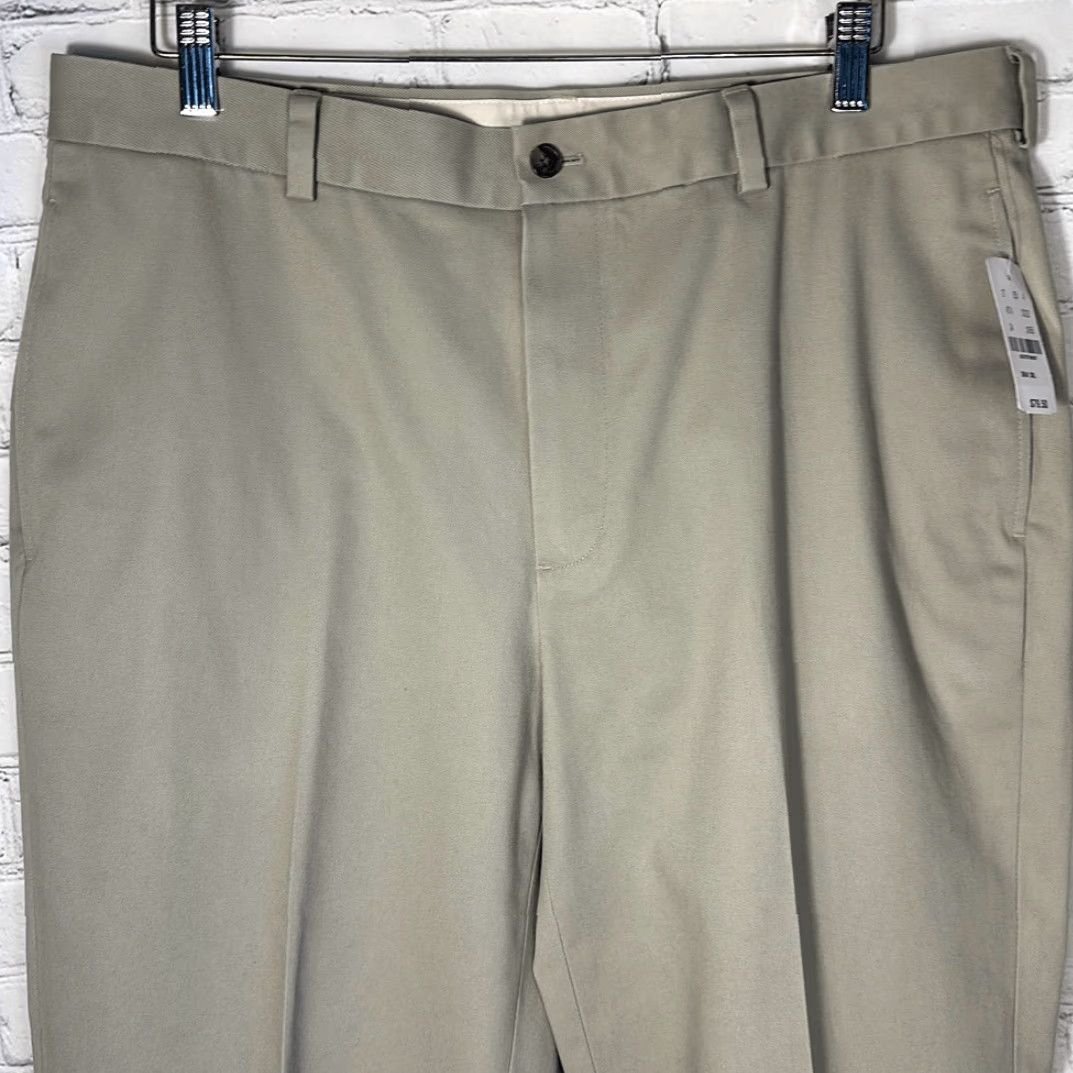 Brooks Brothers Brooks Brothers Mens Lightweight Advantage Chino Clark Tan Dress Pants W36/L30 Tan Chino Pants Mens 36 Waist 30 Inseam Size US 36 / EU 52 - 2 Thumbnail