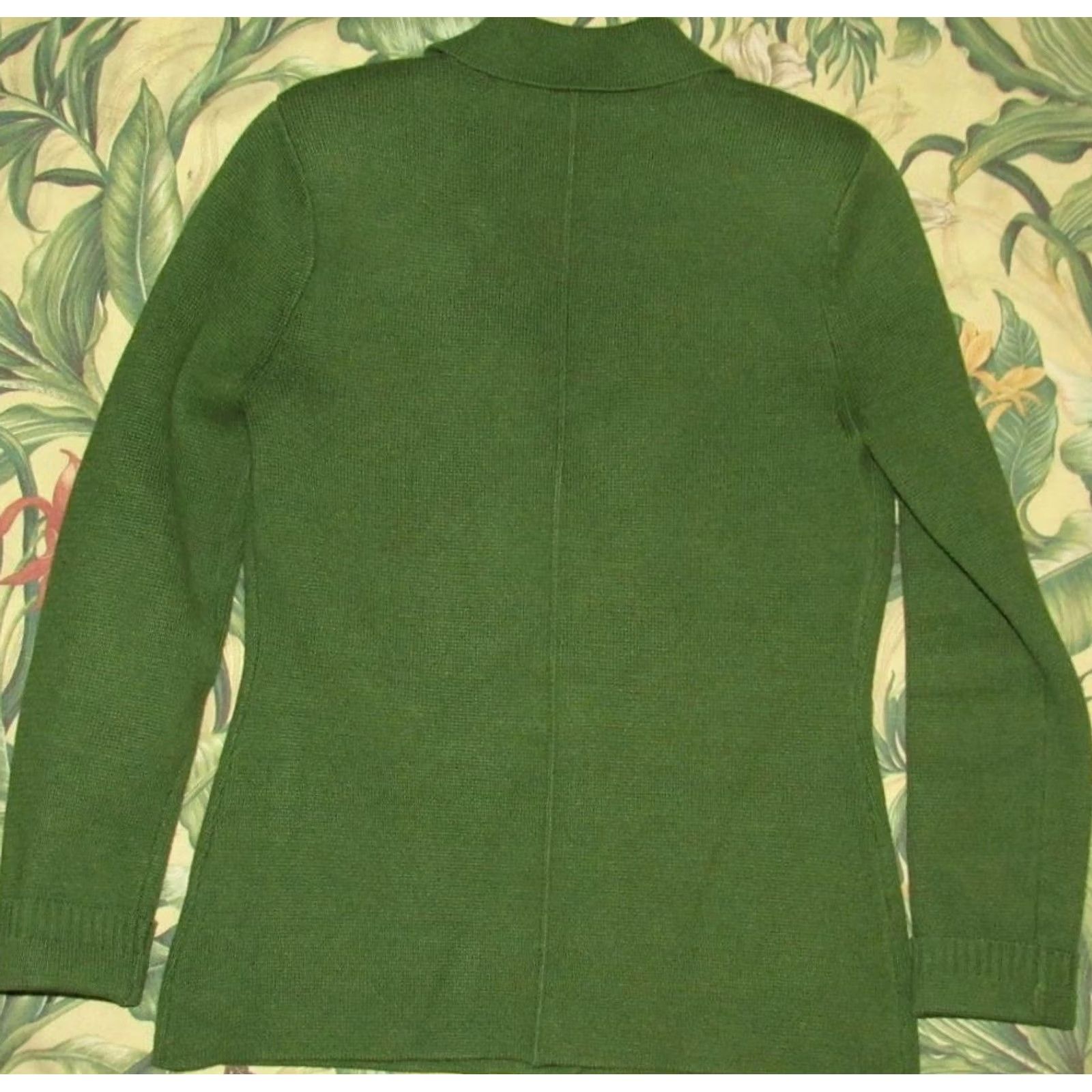 L'AGENCE L'AGENCE Green Lacey Blazer XS Knit 2 Pocket Single Breasted Jacket Women XS Green Blazer Wool? Size XS / US 0-2 / IT 36-38 - 5 Thumbnail