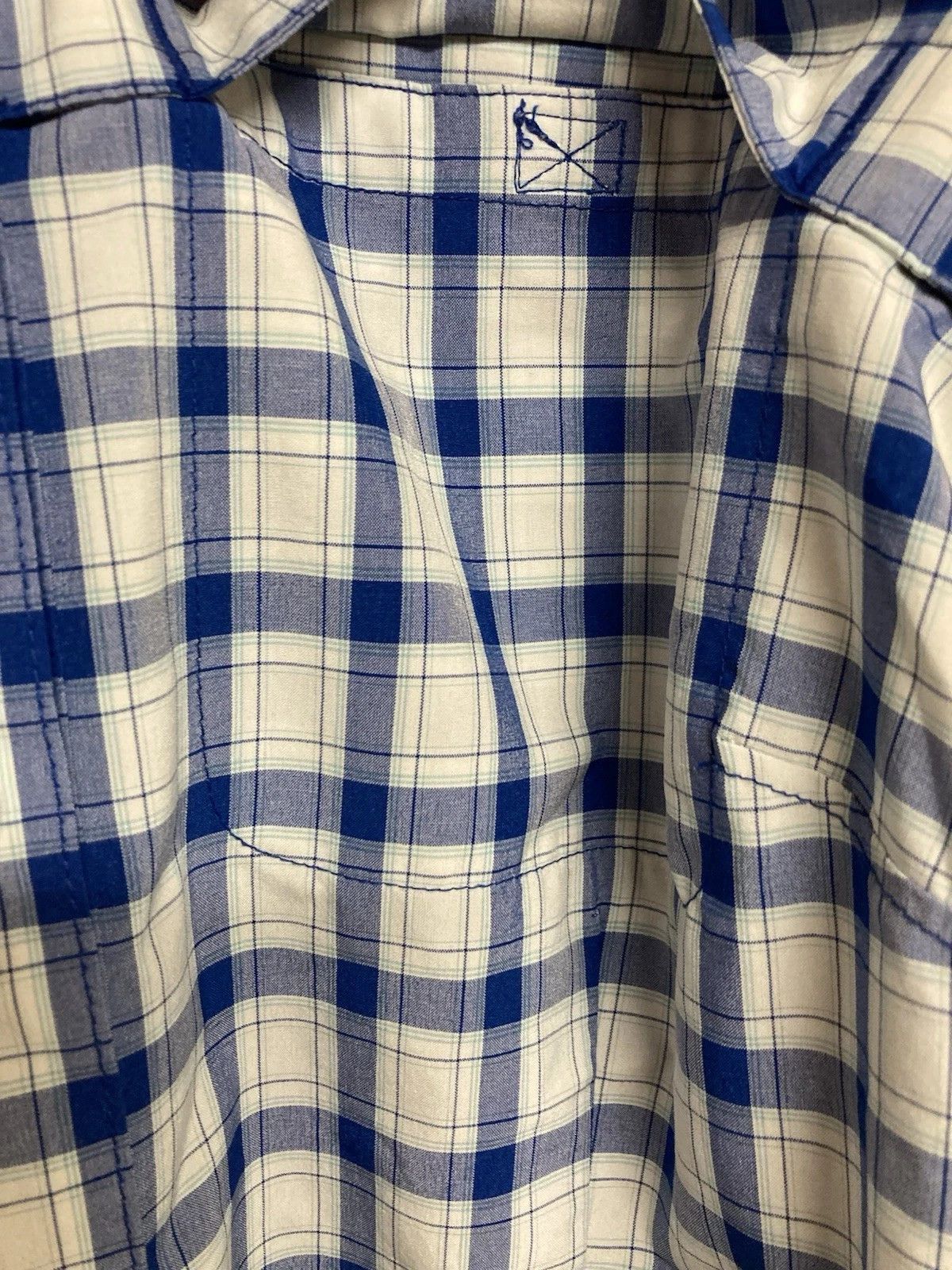 Duluth Trading Company Duluth Trading No Fly Zone Shirt Plaid Blue Sz M Size M / US 6-8 / IT 42-44 - 7 Thumbnail
