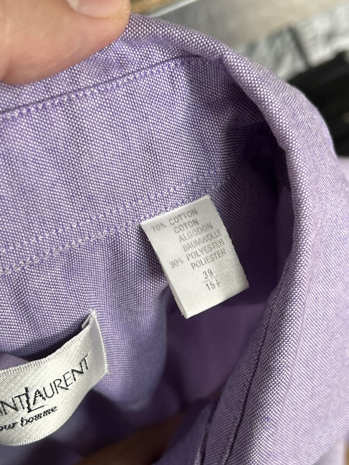 Yves Saint Laurent Vtg Yves Saint Laurent Short Sleeve Shirt Button YSL Size 39 Size US M / EU 48-50 / 2 - 5 Thumbnail