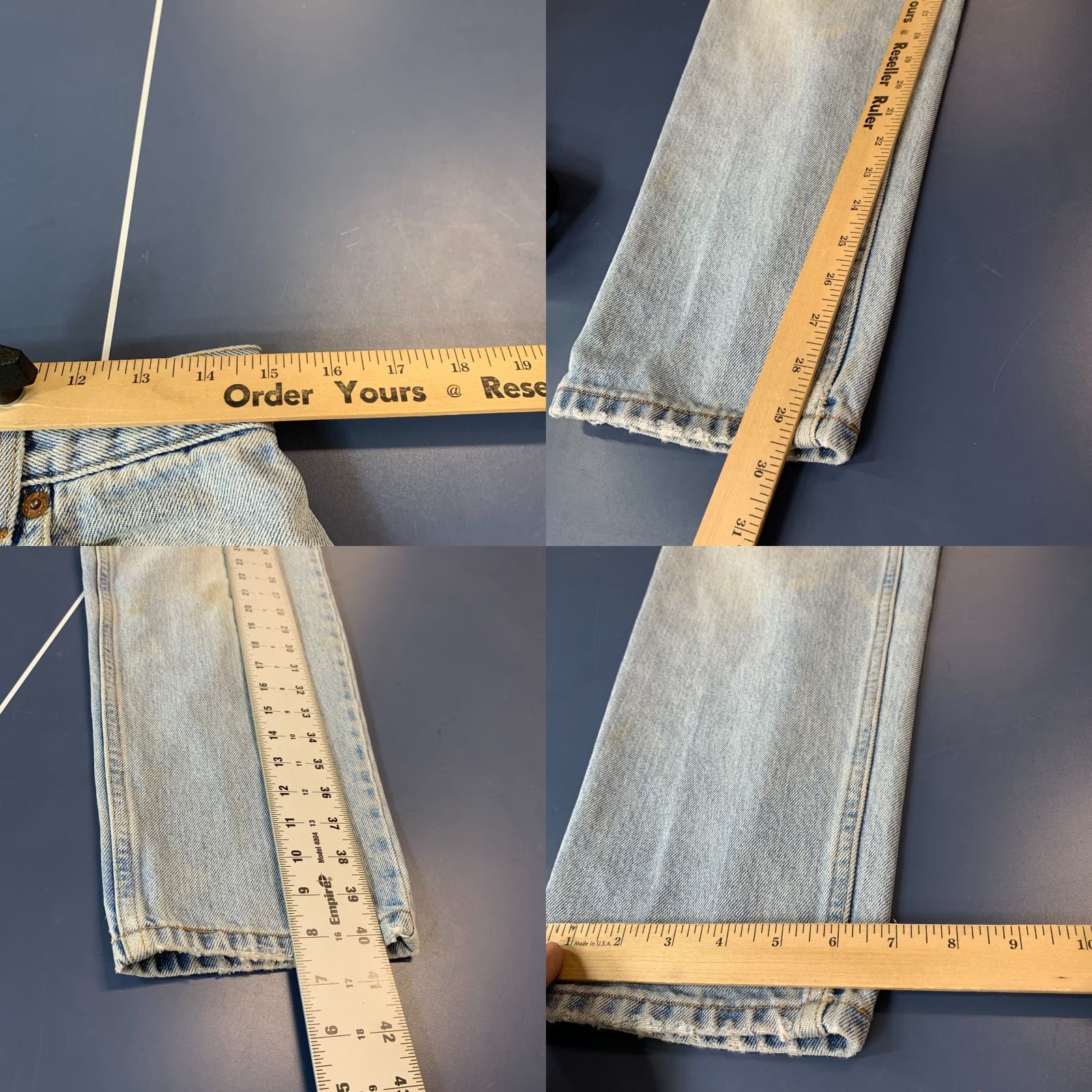 Levi's VINTAGE Levi's Jeans 550 Blue Denim Women's Size 12 29x29 Tapered Relaxed Fits 90s Mens Womens Size 34" / US 12 / IT 48 - 9 Thumbnail