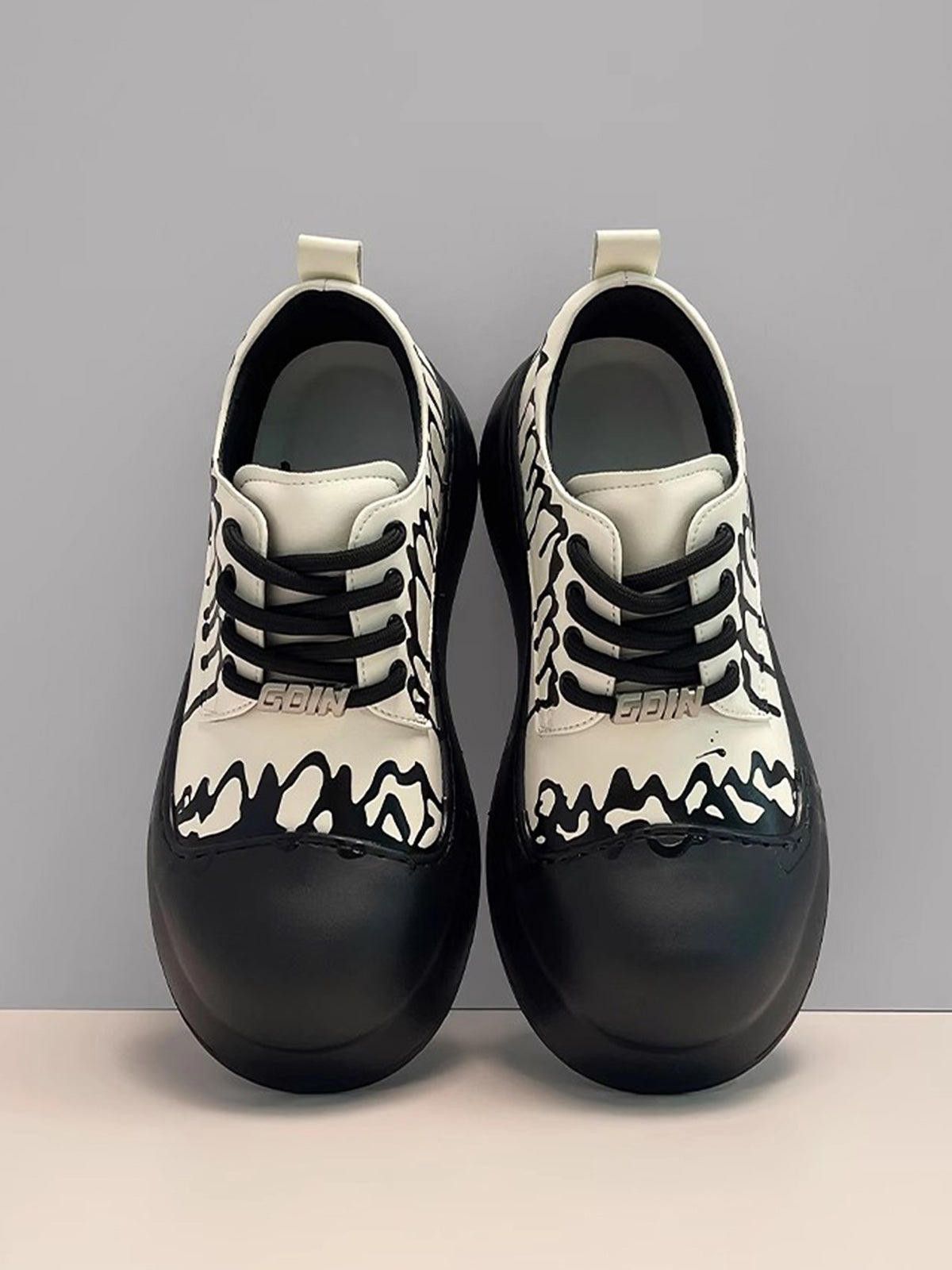 Japanese Brand Graffiti Derby Platform Toe Shoes - 2459 Size US 7 / EU 40 - 10 Thumbnail