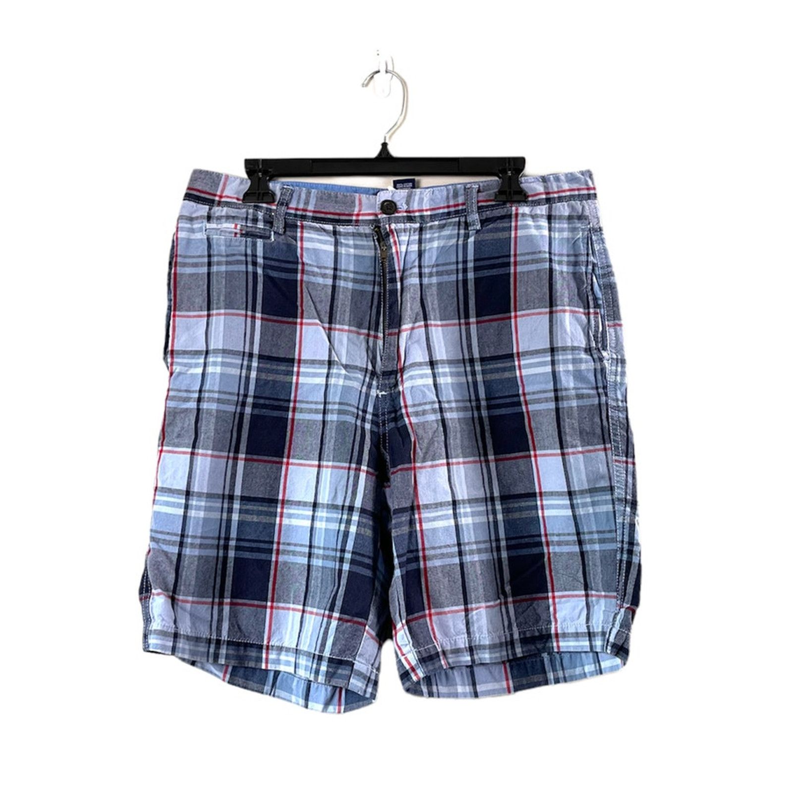 Chaps Men's Blue Plaid Chaps Shorts 34 Size US 34 / EU 50 - 1 Thumbnail