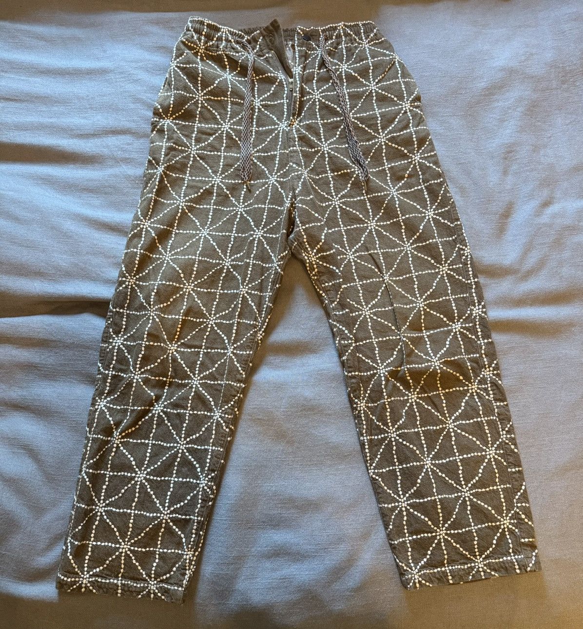 Kapital KAPITAL FOLK-DOJO EMBROIDERY BROWN PANTS Size US 30 / EU 46 - 1 Thumbnail