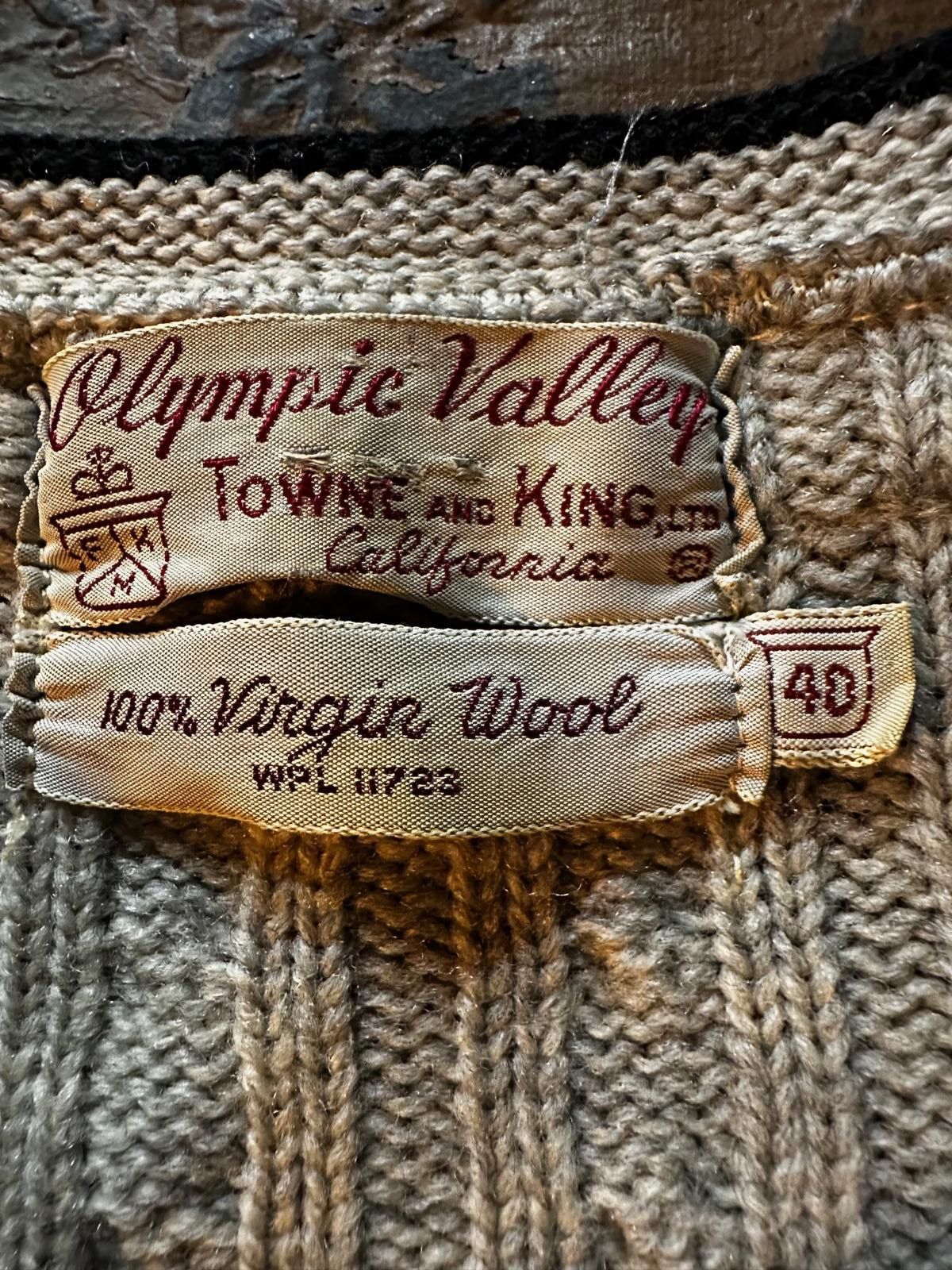 Other Vintage 1950s Olympic Valley Wool Cardigan Sweater Men’s 40 Size US M / EU 48-50 / 2 - 3 Thumbnail