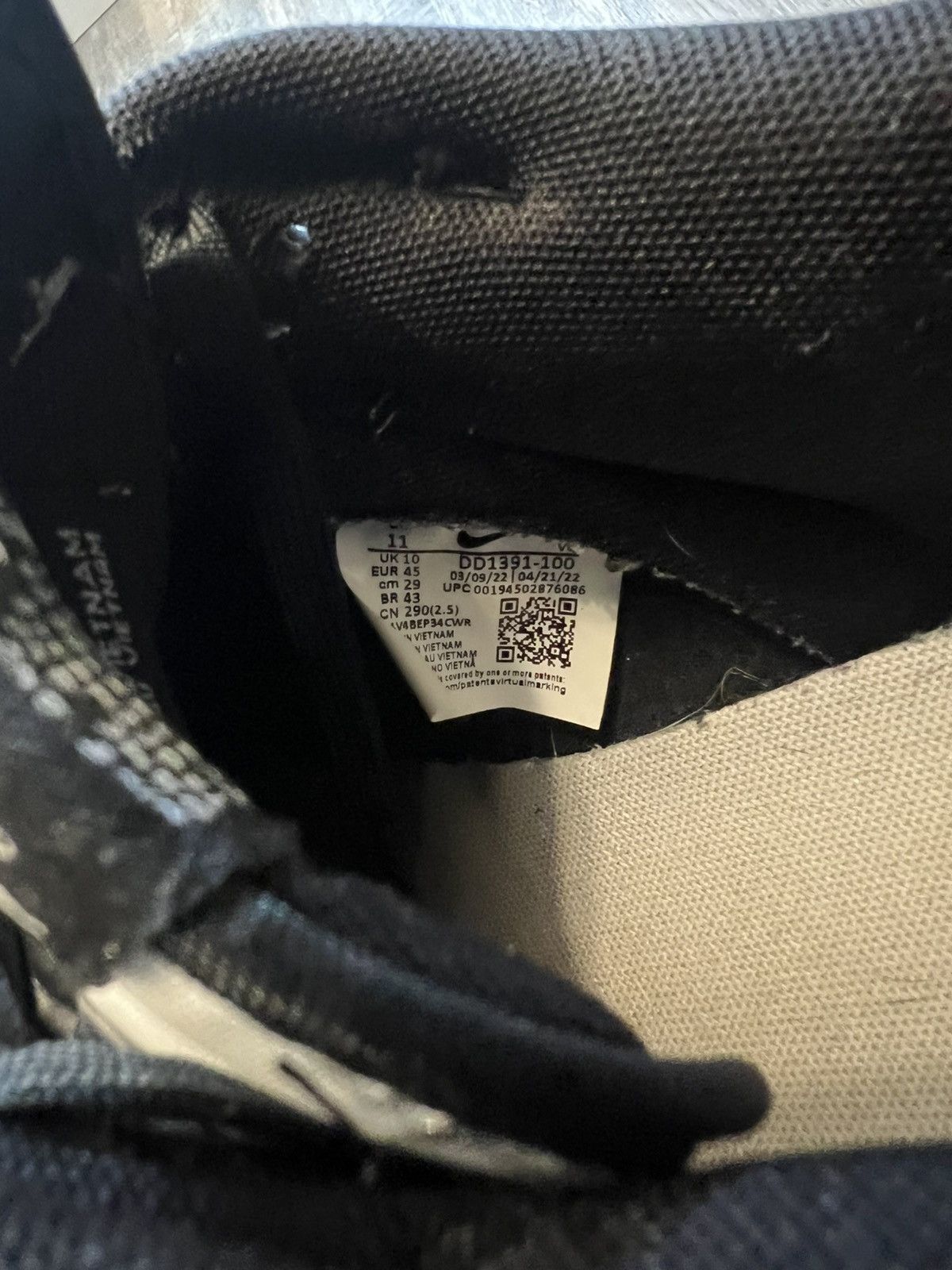 Nike Nike Dunk Low “Black/White” (panda) Size US 11 / EU 44 - 7 Thumbnail