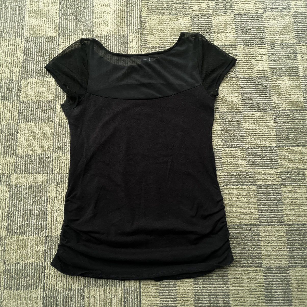 Harley Davidson Vtg Harley Davidson Shirt Black Sheer Micro Mesh Embellished Size L / US 10 / IT 46 - 6 Thumbnail
