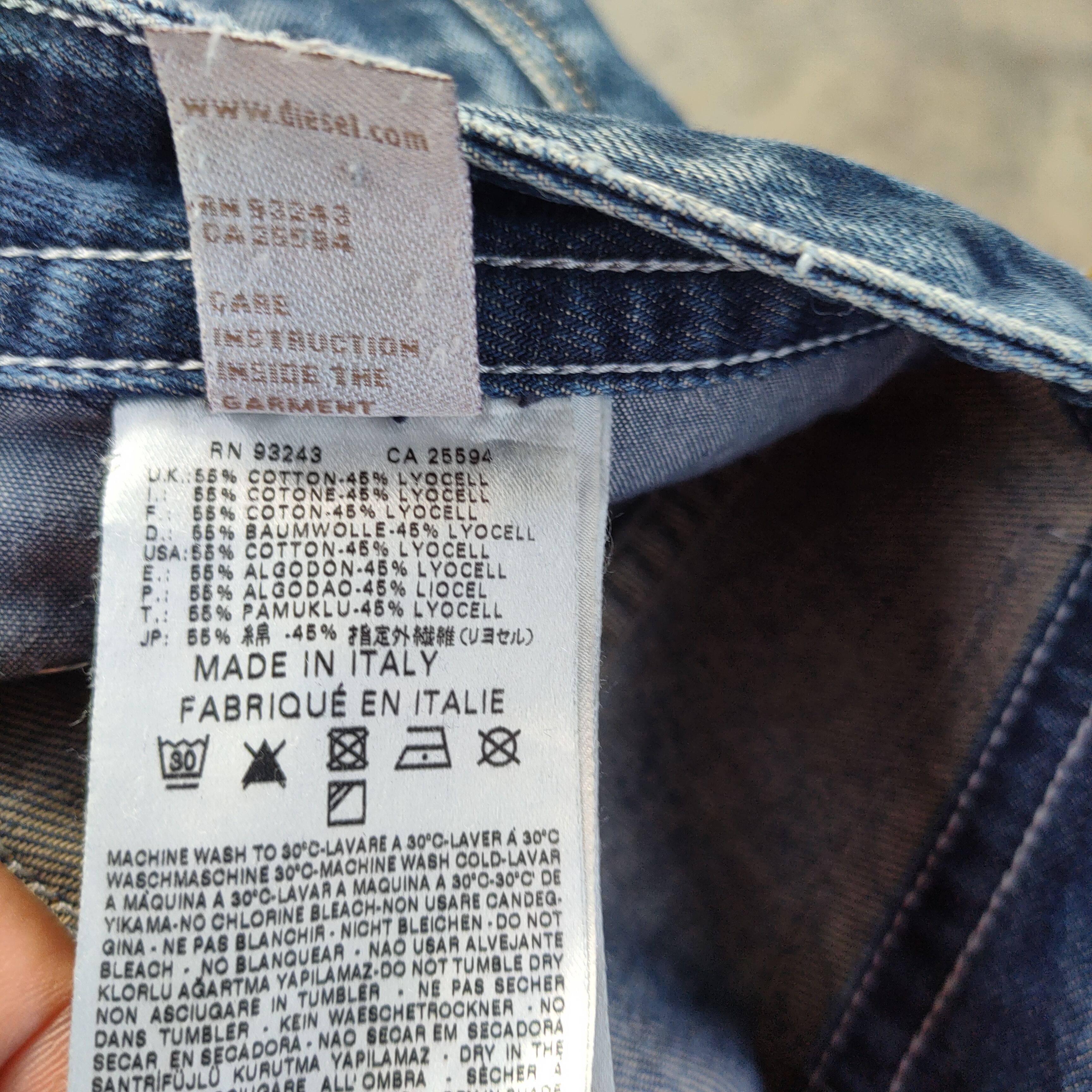 Diesel W33 VINTAGE DIESEL FADED DISTRESSED DENIM JEAN PANTS Size US 33 - 13 Thumbnail