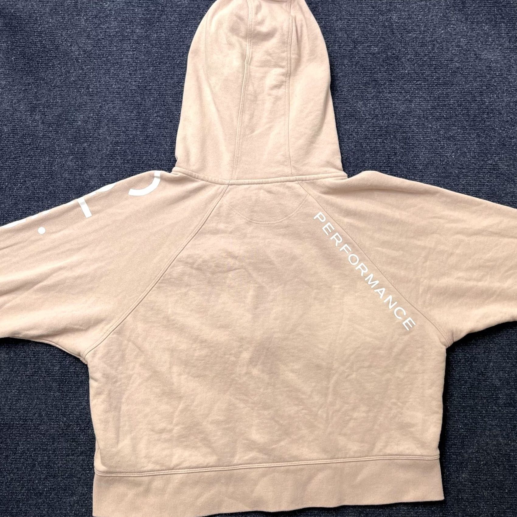 Calvin Klein Calvin Klein Performance Hoodie Womens L Beige Full Zip Logo Sweatshirt Size L / US 10 / IT 46 - 4 Thumbnail