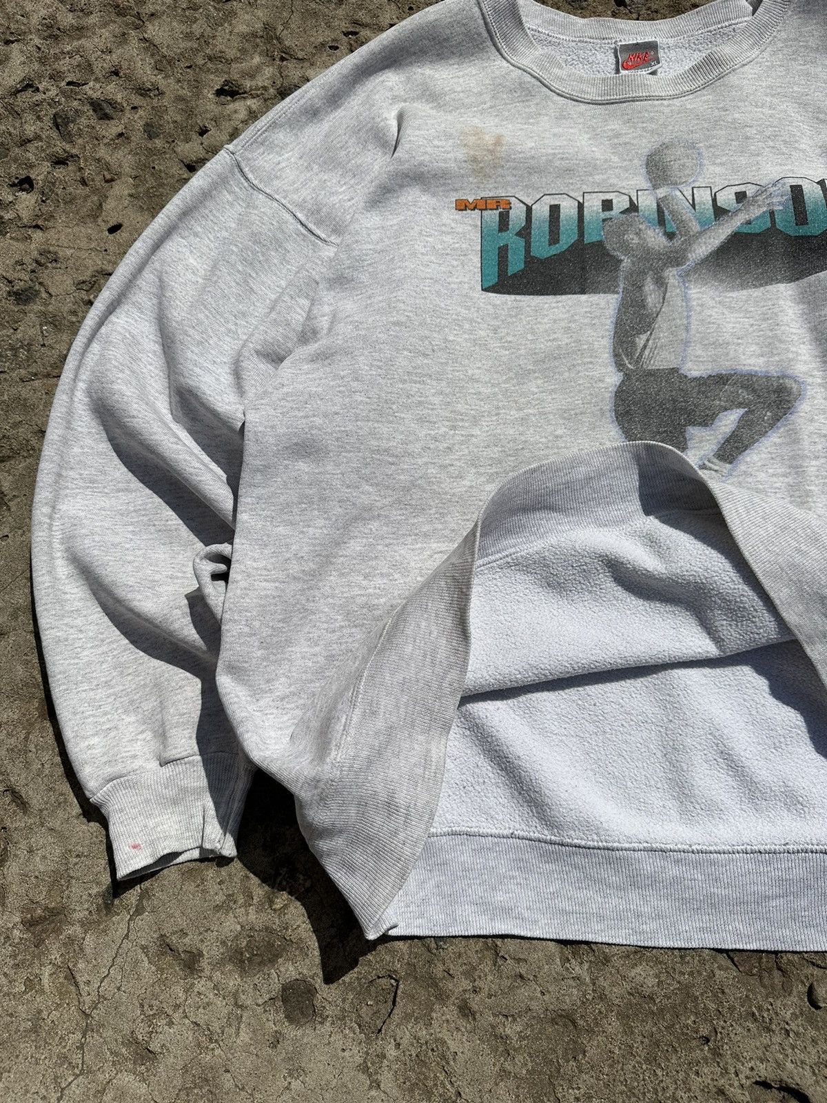 NBA × Nike × Vintage Vintage 80s Nike NBA David Robinson USA Sweatshirt Size US XL / EU 56 / 4 - 5 Thumbnail