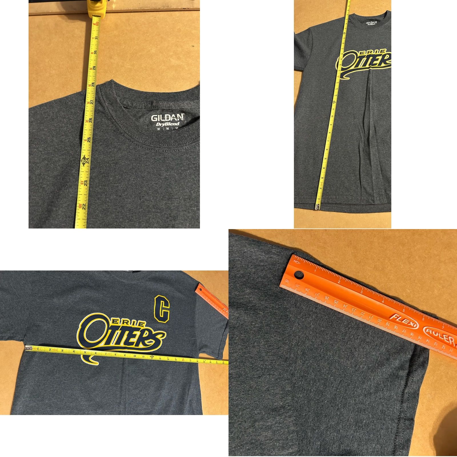Gildan Connor Mcdavid Erie Otters Shirt Men Medium Gray Short Sleeve Minor League Size US M / EU 48-50 / 2 - 8 Thumbnail