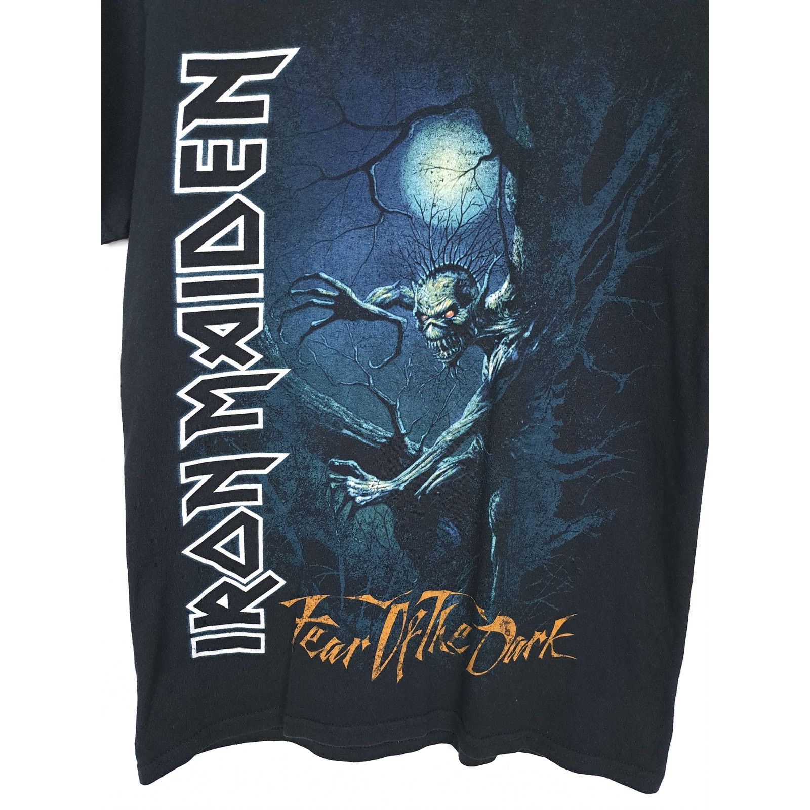 Band Tees × Iron Maiden × Vintage 💎 Vintage Iron Maiden Fear Of the Dark T-shirt Metal Rock Size US S / EU 44-46 / 1 - 2 Thumbnail
