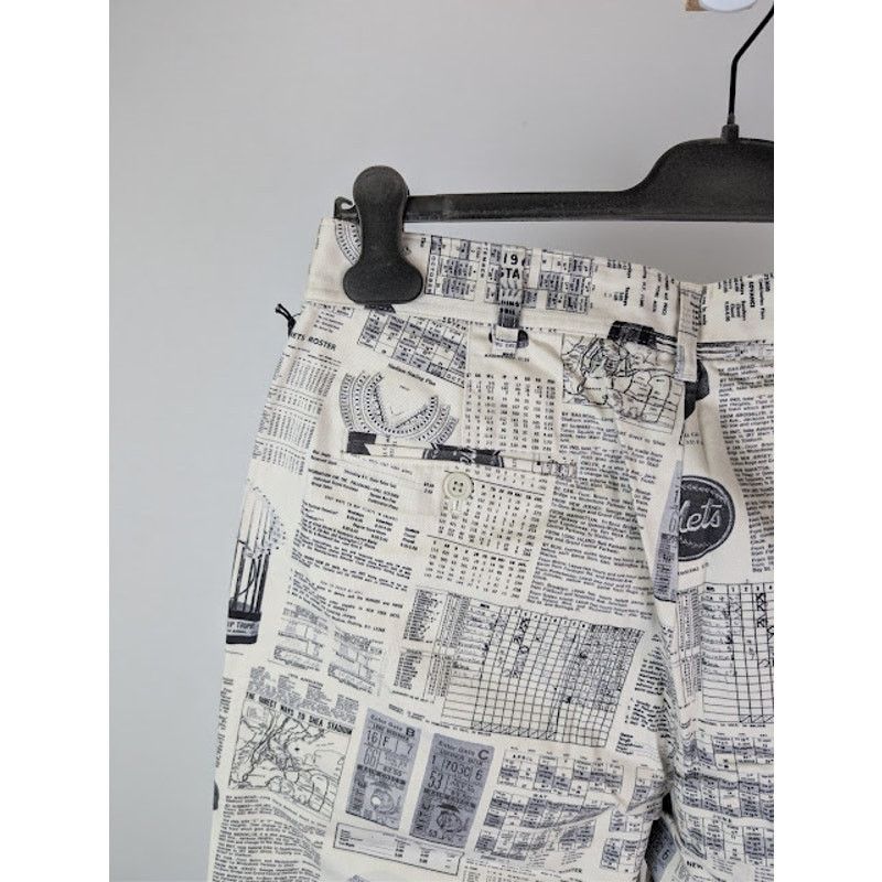 Aime Leon Dore o1rshd1 Mets Printed Chino Pant in Black / White Size US 32 / EU 48 - 16 Thumbnail