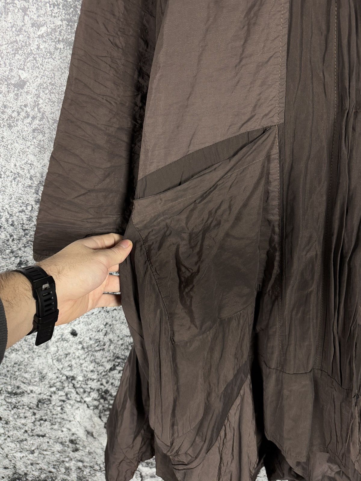 Other Champagne Made In Germany Oversized Draped Coat Jacket Brown Size ONE SIZE - 4 Thumbnail