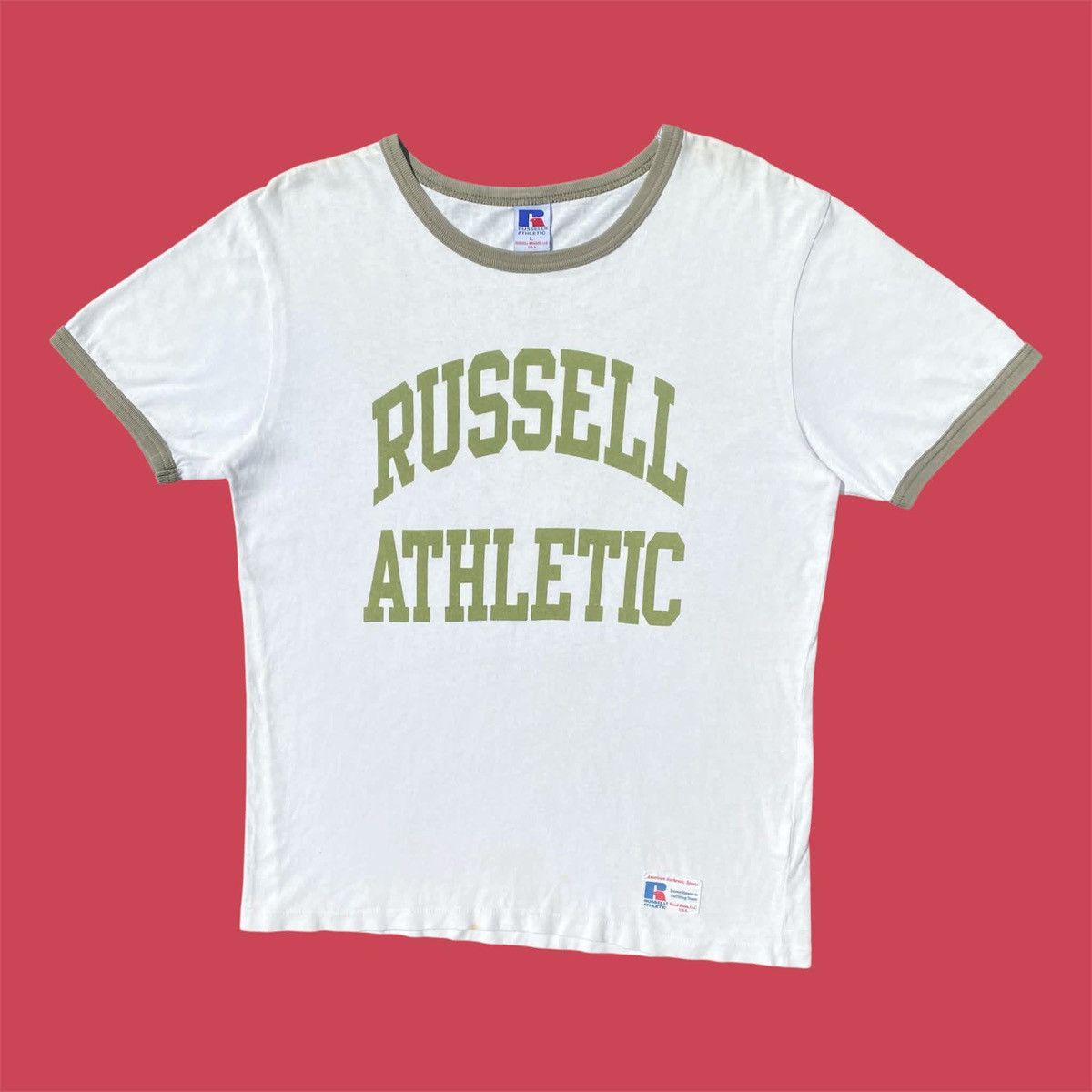 Russell Athletic RARE ‼️ Vintage Ringer Size US L / EU 52-54 / 3 - 1 Thumbnail