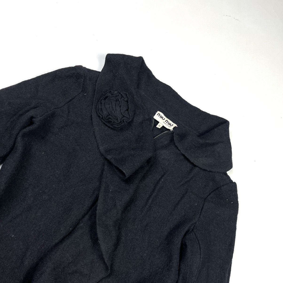 Miu Miu Miu Miu Vintage Wool Coat Archival Rare Black Size M / US 6-8 / IT 42-44 - 4 Thumbnail