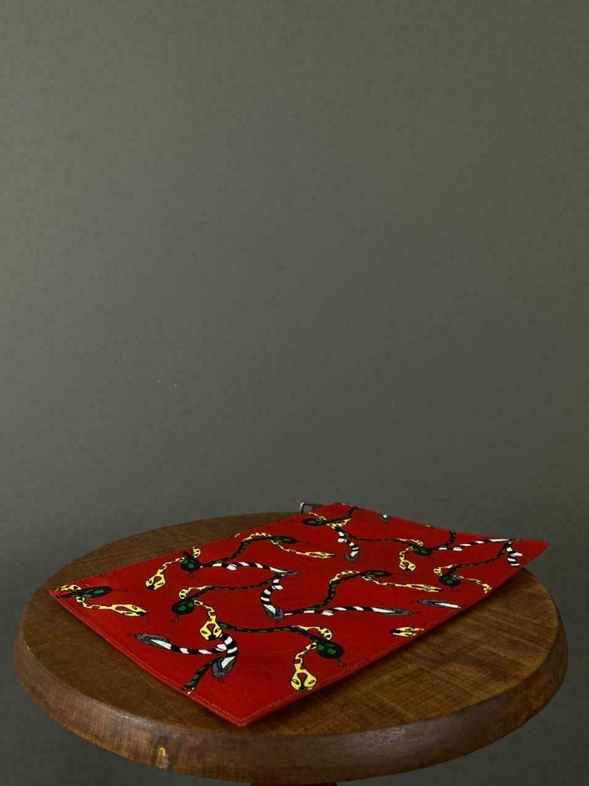 Designer Ladies Bimba Y Lola Red Snakes Print Clutch Bag Size ONE SIZE - 2 Thumbnail