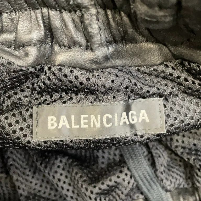 Balenciaga Sporty B Logo Leather Track Pants by Demna Gvasalia Size US 30 / EU 46 - 6 Thumbnail