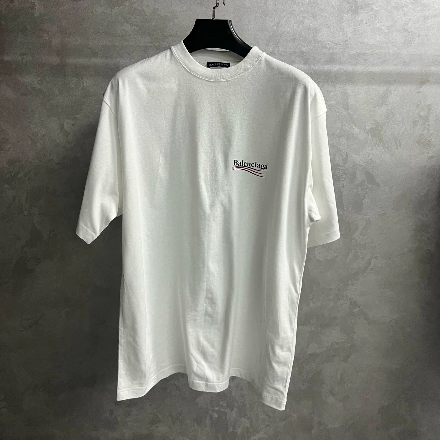Balenciaga Balenciaga Drop-Shoulder Cotton White Hoodie S Men Size US S / EU 44-46 / 1 - 1 Thumbnail