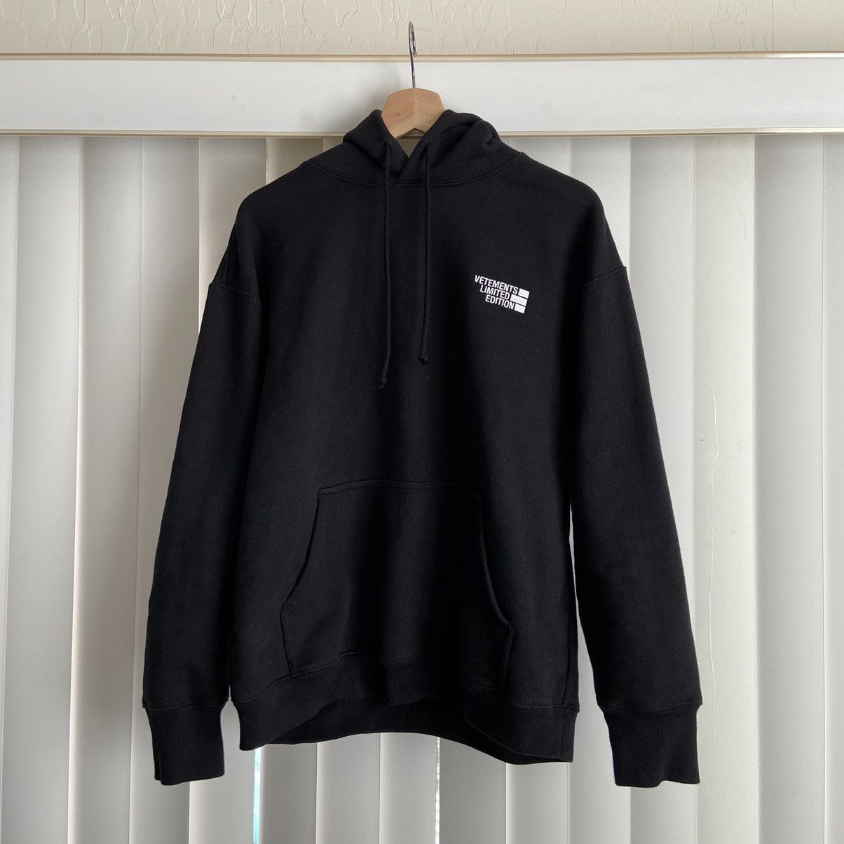 image of Vetements Limited Edition Hoodie in Black, Men's (Size Small)