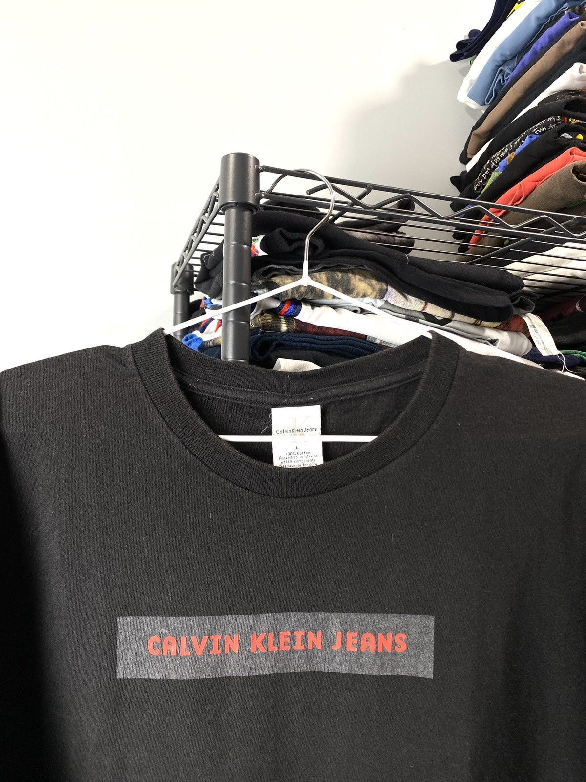 Calvin Klein 205W39NYC Vintage Archive Calvin Klein Reflective T Shirt Size US L / EU 52-54 / 3 - 4 Thumbnail