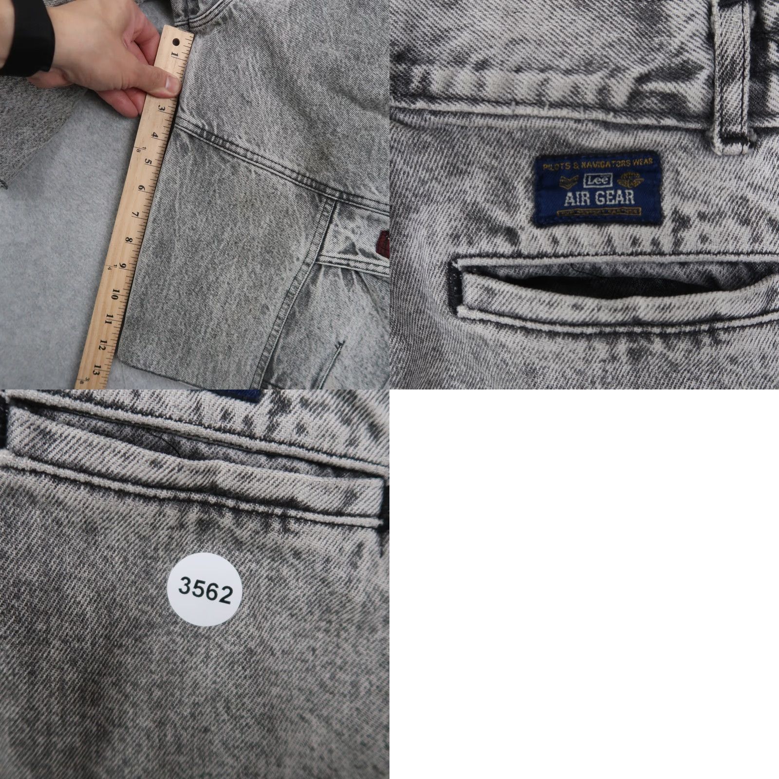 Lee VTG 80s Lee Air Gear Denim Shorts Gray Size 26 Acid Wash Pockets 5-Pocket Preppy Vintage Unisex Adults Mens Womens Size US 26 / EU 42 - 9 Thumbnail