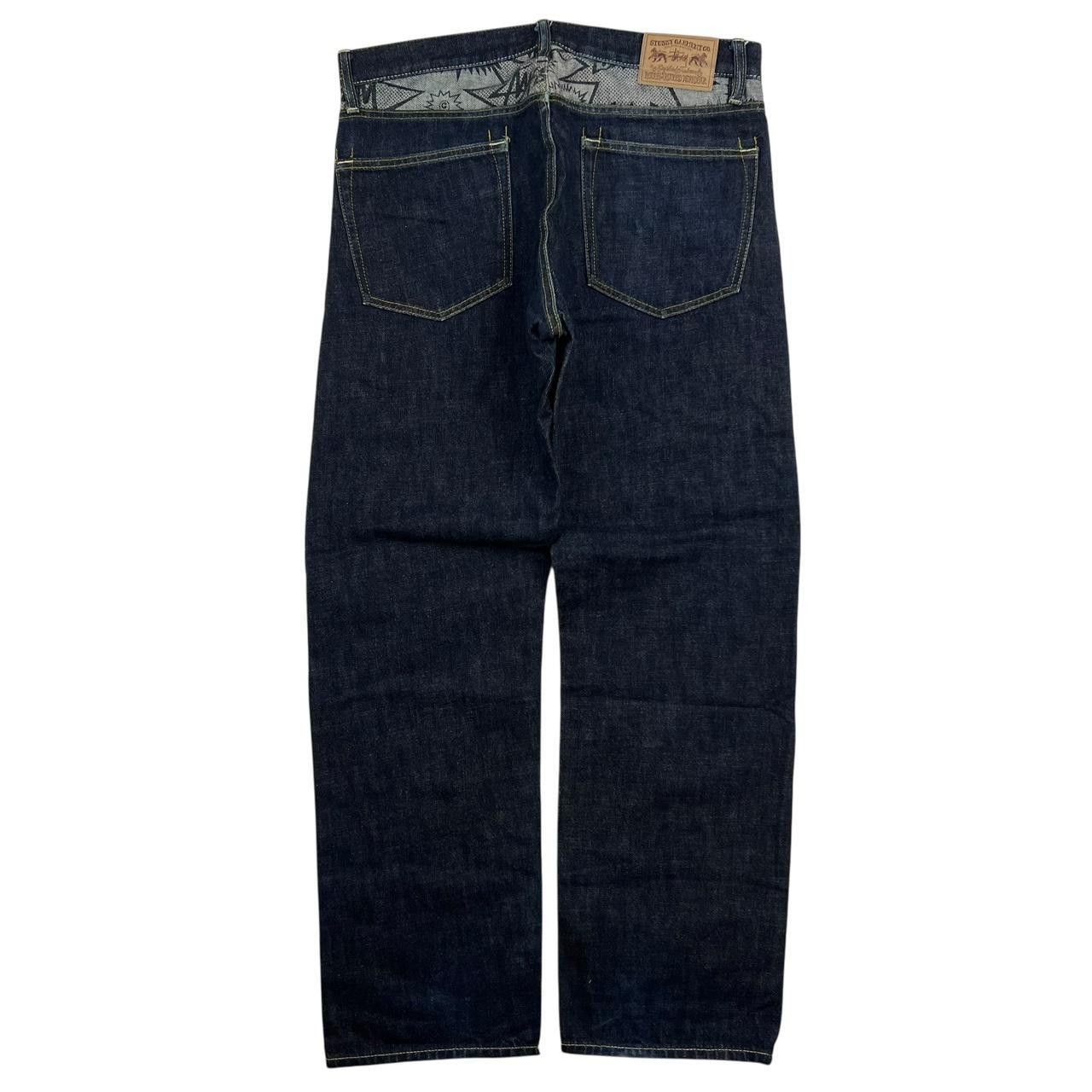 Stussy Vintage 2000s Stussy Rough & Rugged Dollar Jeans - Waist 32