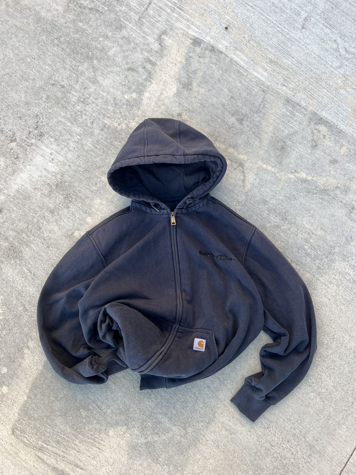 Carhartt 00s Vintage Carhartt Zip Hoodie Faded Size US L / EU 52-54 / 3 - 7 Thumbnail
