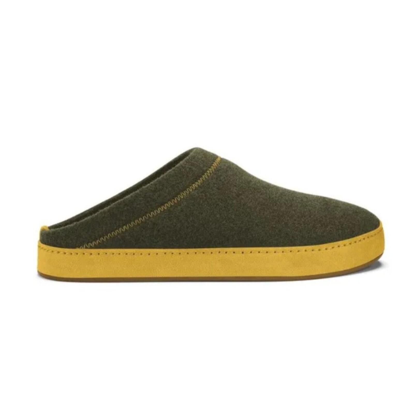 Olukai Olukai Men’s Hamani Hulu Slip-On | Dusty Olive/Mustard Size US 13 / EU 46 - 9 Thumbnail