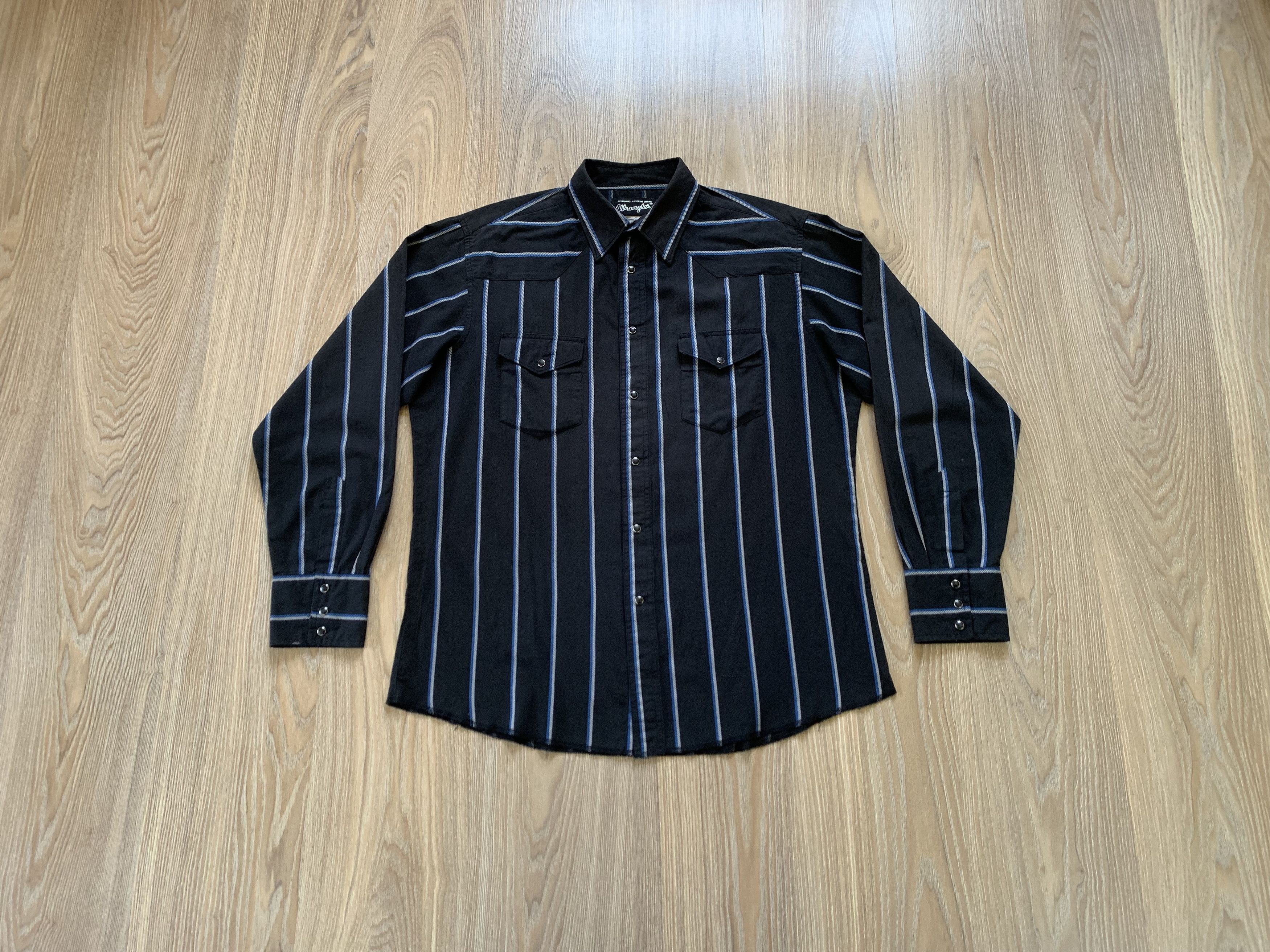 Wrangler Wrangler Black Plaid Long Sleeve Shirt Size US L / EU 52-54 / 3 - 1 Thumbnail
