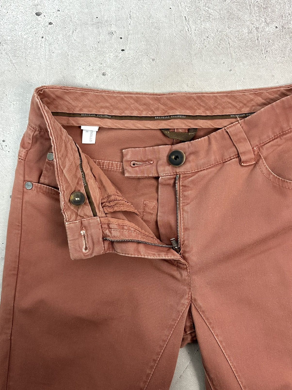 Brunello Cucinelli Brunello Cucinelli Made in Itay Brownish-Orange Pants Size 26" / US 2 / IT 38 - 13 Thumbnail