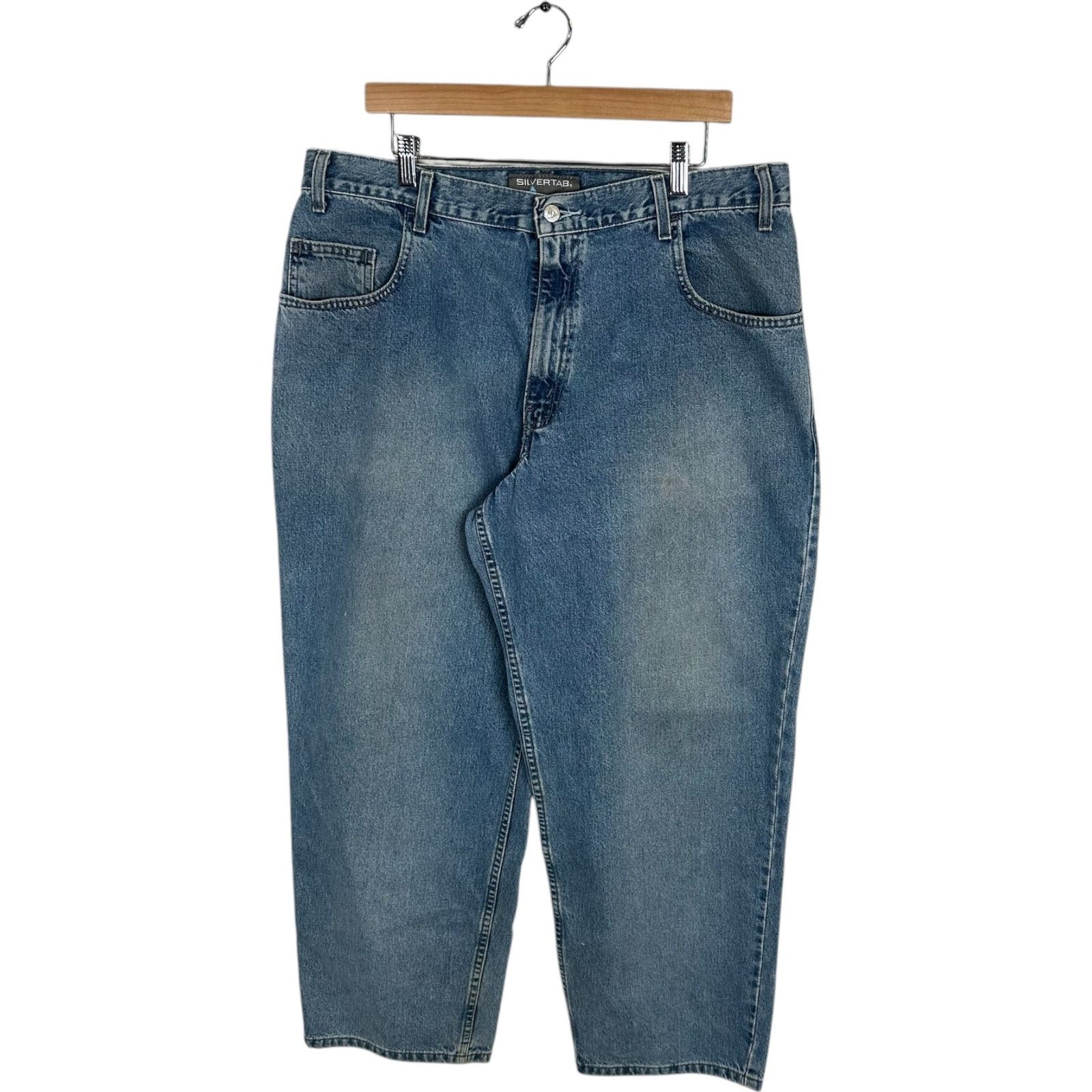 Levi's Vintage Levi's SilverTab Baggy Fit Jeans 38x30 Size US 38 / EU 54 - 4 Thumbnail