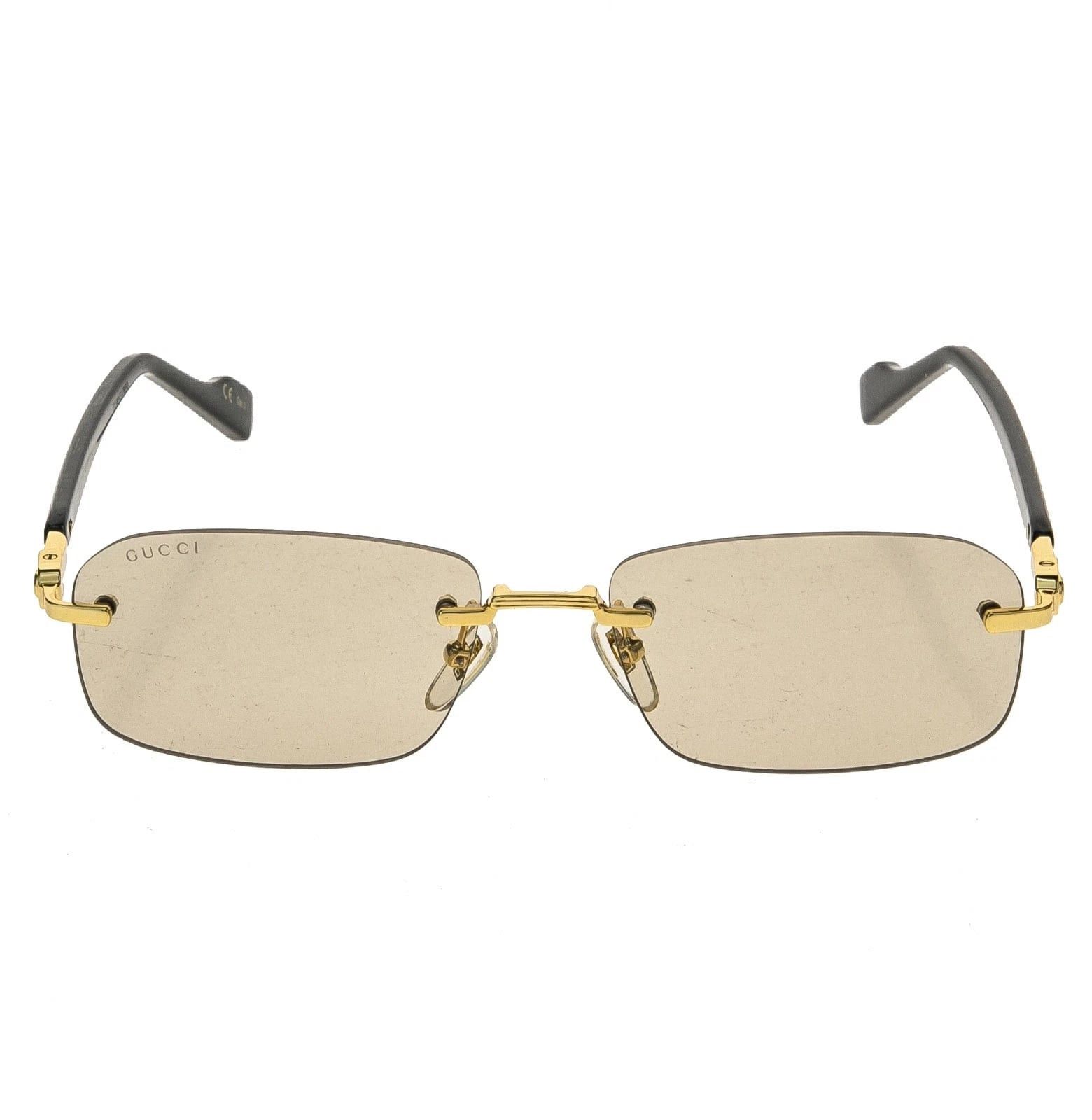 Gucci GUCCI GG1221S WEB Logo 1221 Black 005 Narrow Sunglasses Size ONE SIZE - 4 Thumbnail